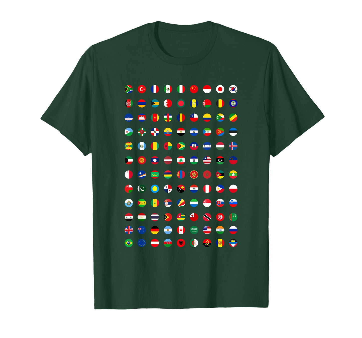 All Countries Flags Of The World 287 Flag International T-Shirt