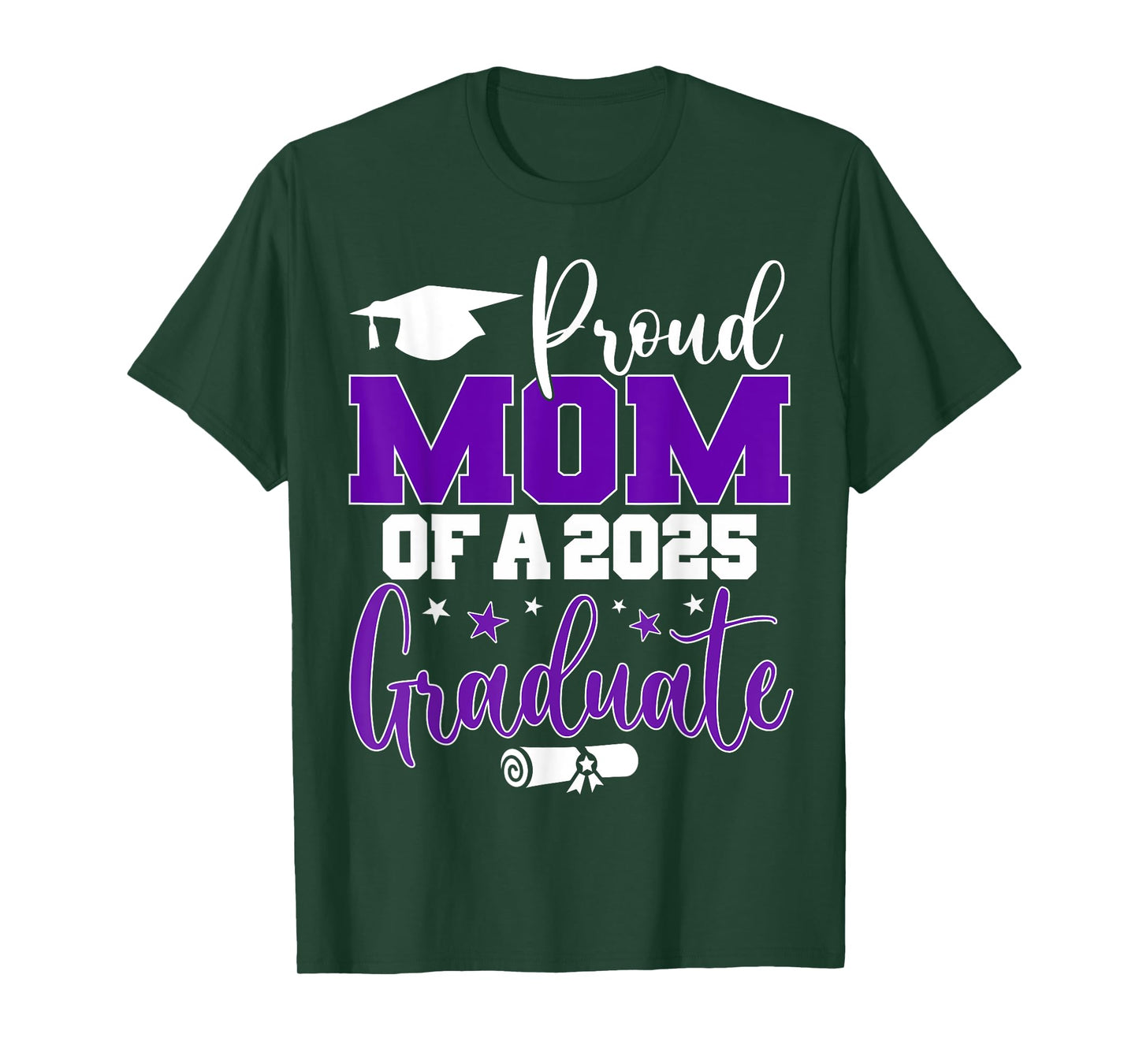 Proud Mom of a 2025 Graduate Class Senior Graduation Mother T-Shirt