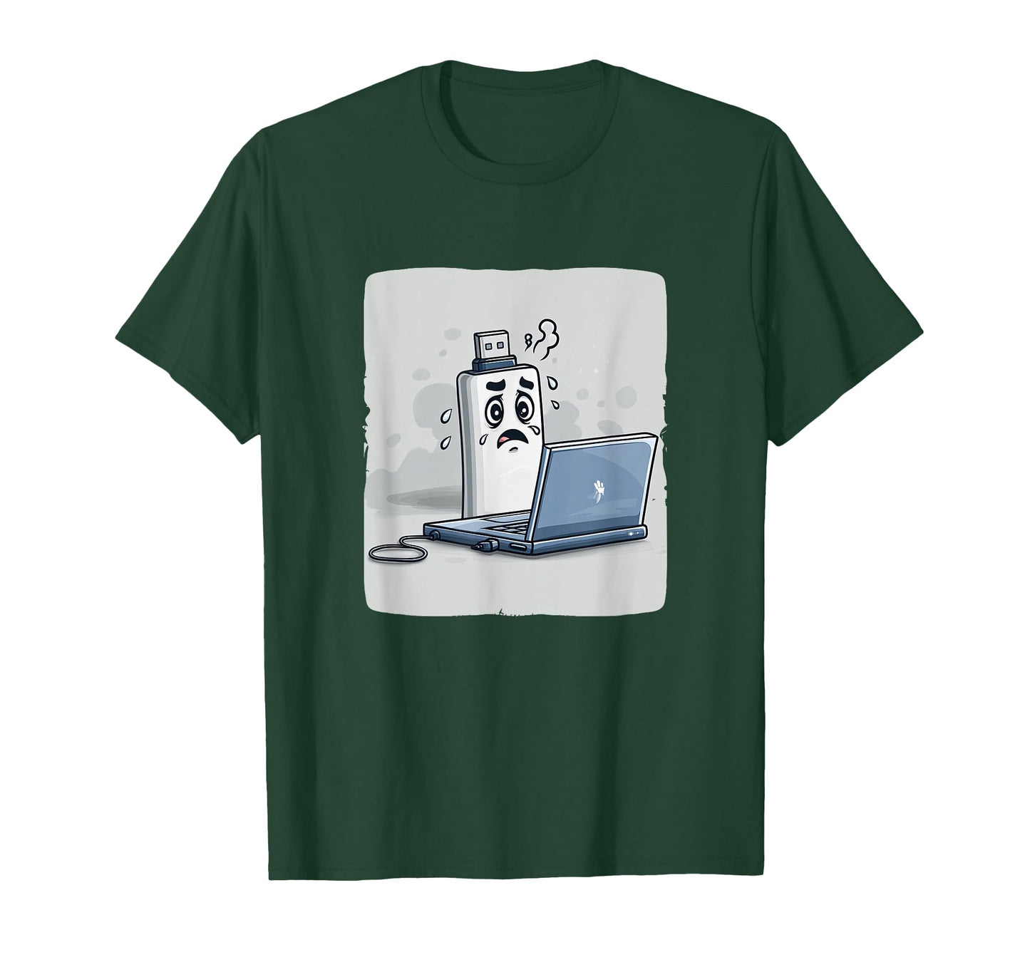 Sweating USB Port Costume T-Shirt