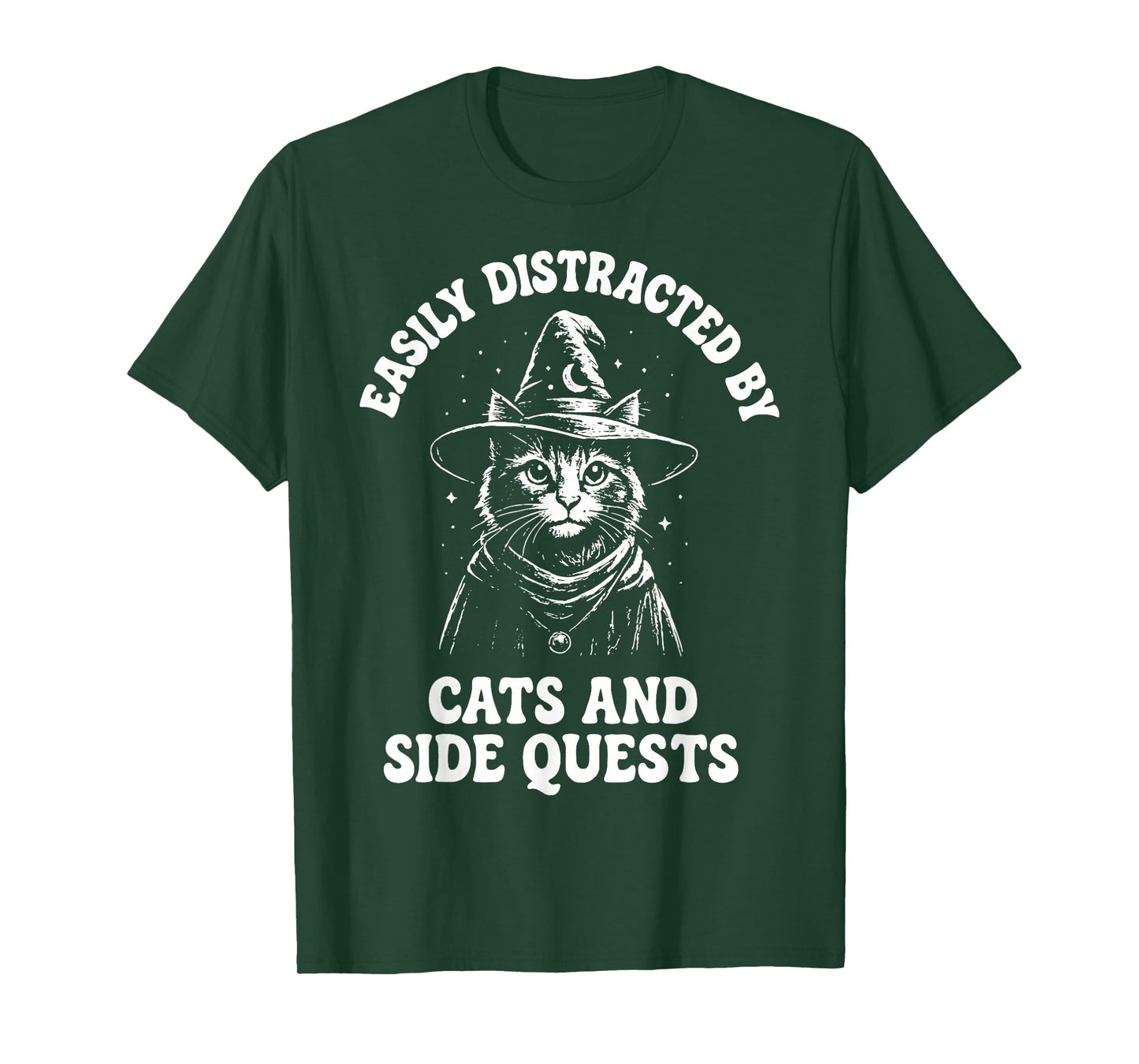 Easily Distracted By Cats And Side Quests T-Shirt