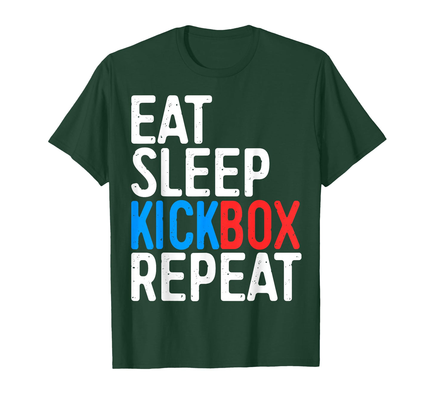 Eat Sleep Kickbox Repeat Shirt Men Women Kids Kickboxing T-Shirt