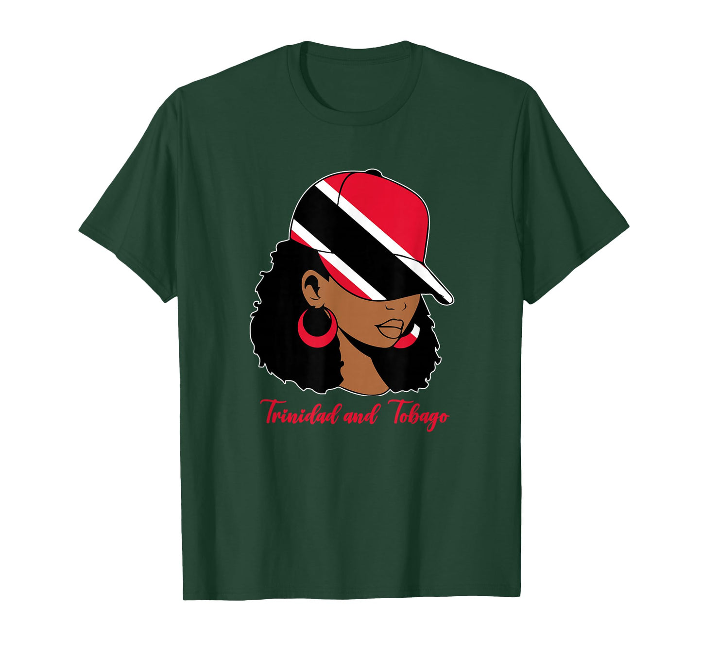Trinidadian Girl For Women Trini Trinidad and Tobago Flag T-Shirt