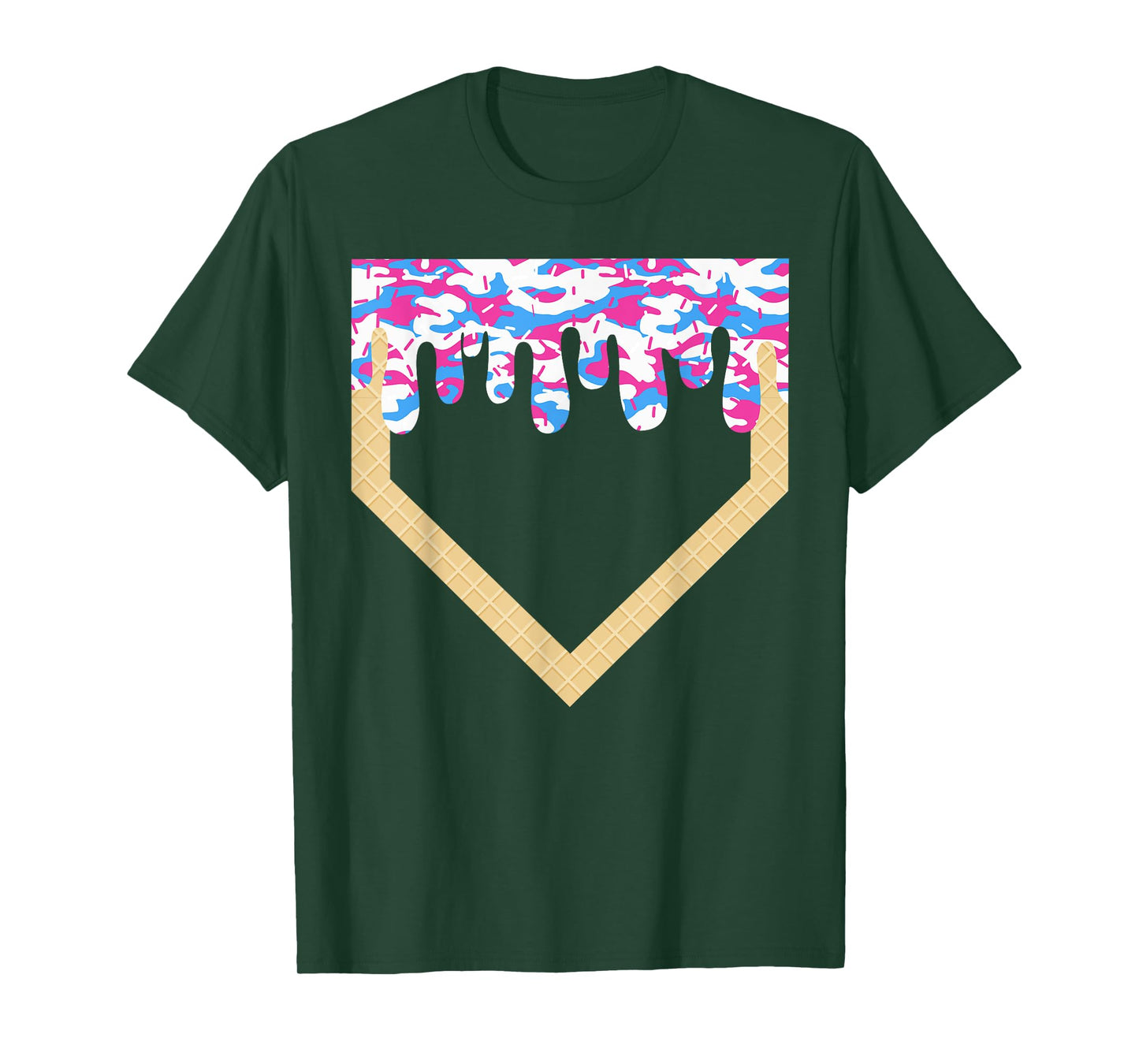 Halloween Baseball Home Plate Drip Baseball Lifestyle Boys T-Shirt