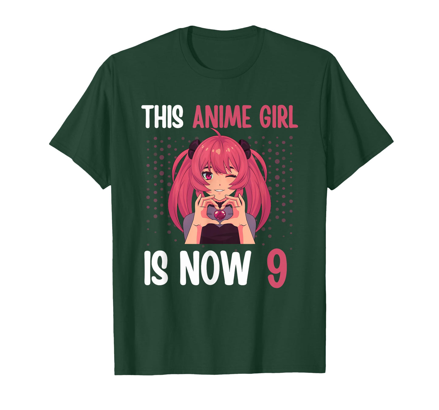 This Anime Girl is Now 9 Yrs Old Anime 9th Birthday Kawaii T-Shirt