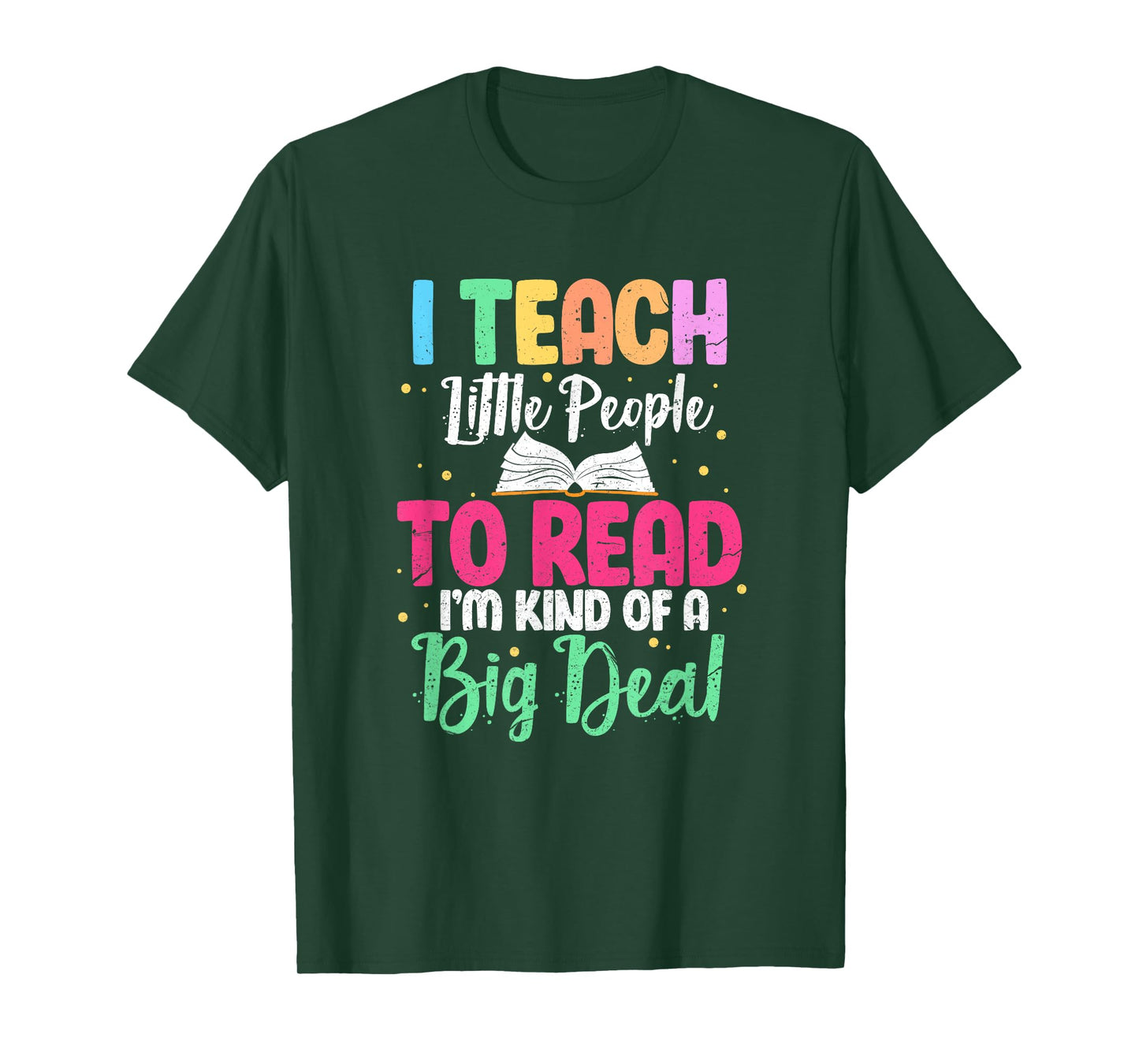I Teach Little People To Read Funny Reading Teacher T-Shirt for Men Women Girls Kids