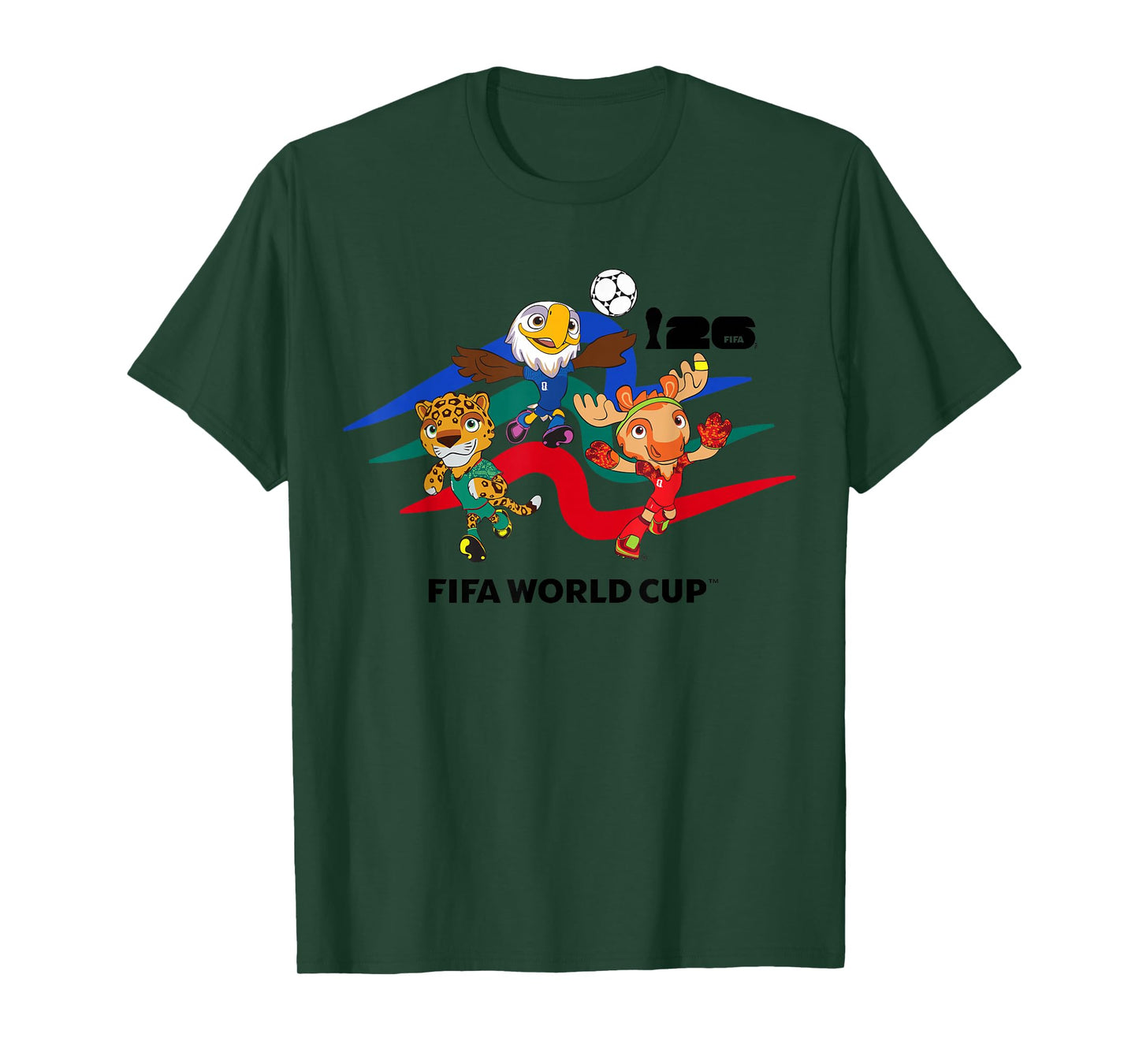 FIFA World CUP26 Host Country Mascots Action T-Shirt
