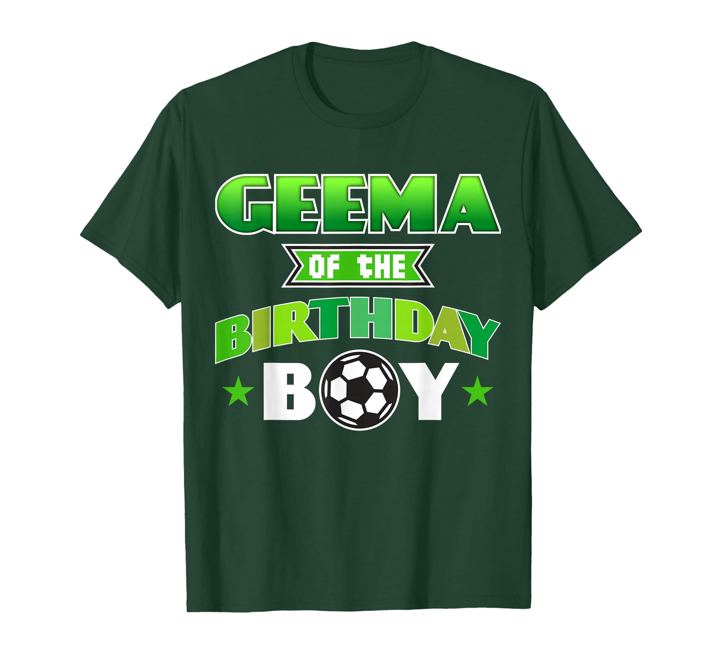 Geema of The Birthday Boy Soccer Party Family Love T-Shirt