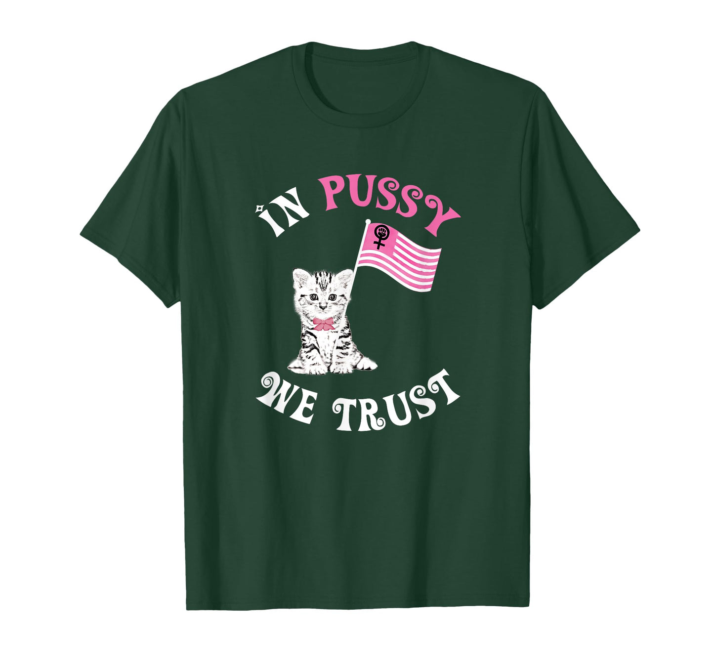 In Pussy We Trust T-shirt Funny Nasty Woman Cat Tee T-Shirt