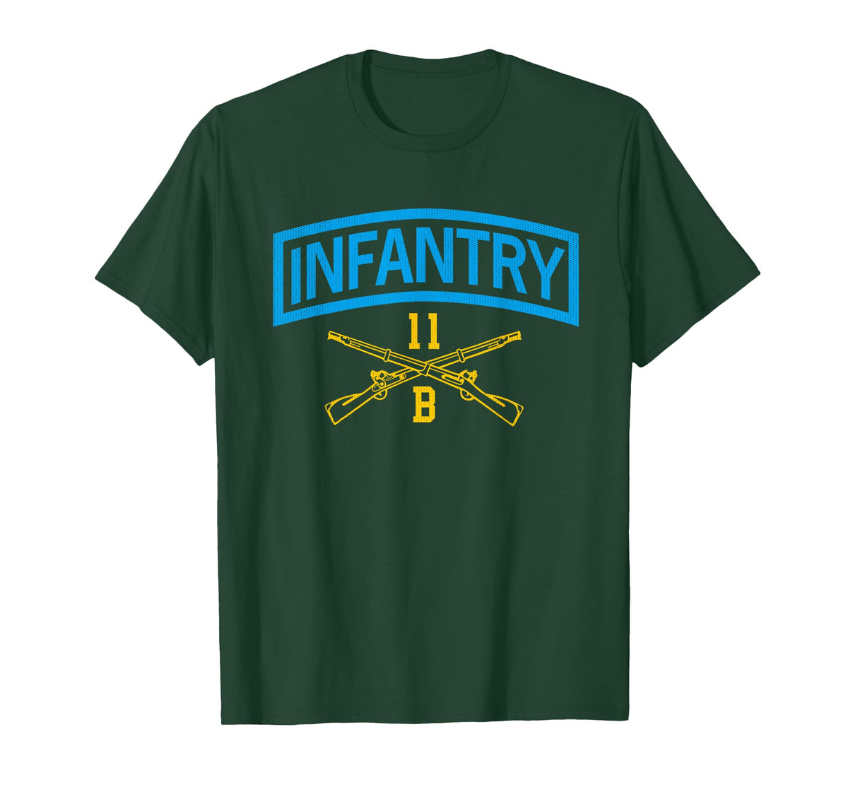 11B Infantry Combat Veteran 11 Bravo Infantryman Grunt Flag T-Shirt