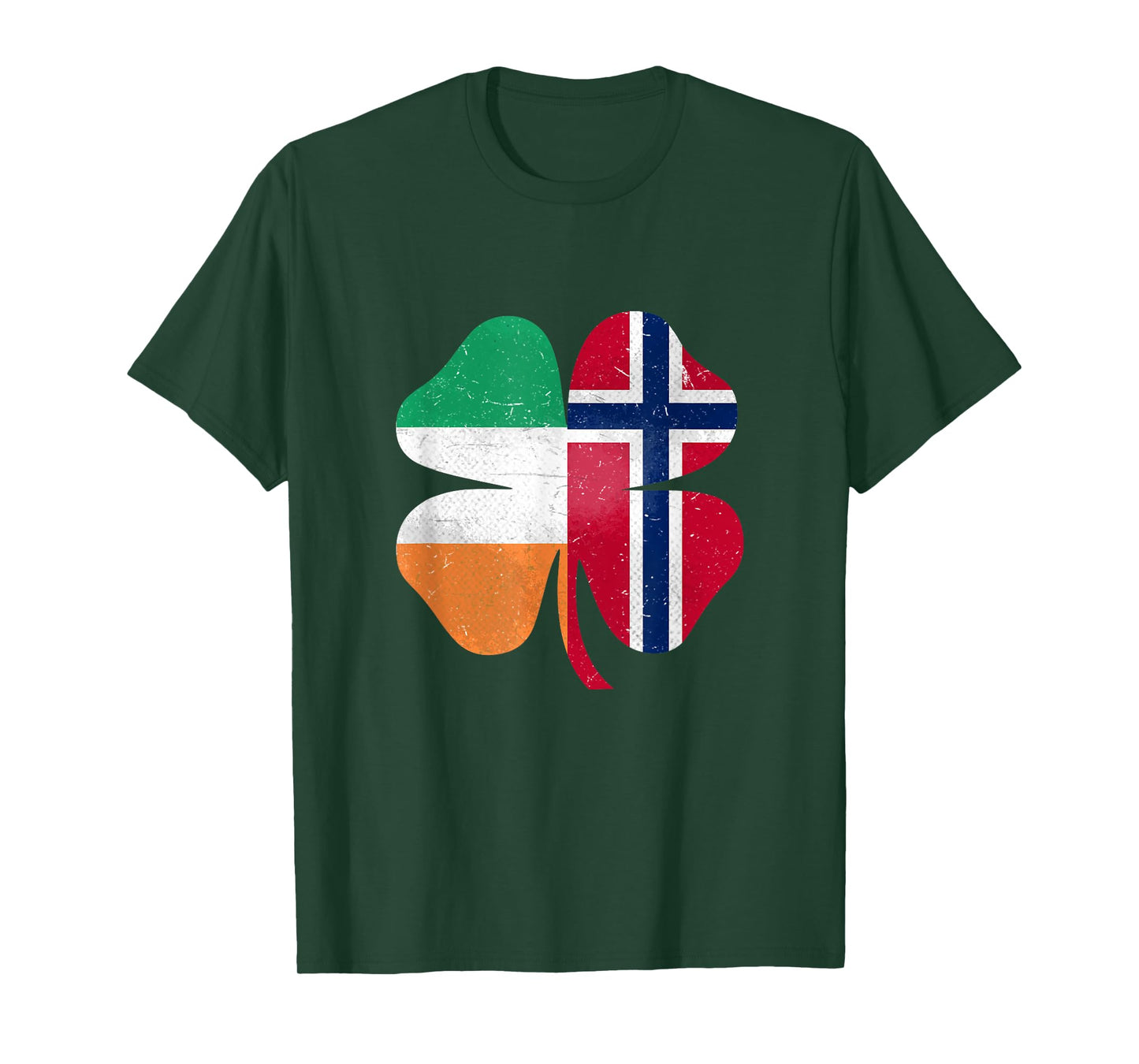 Norwegian Irish Shamrock Norway Ireland St. Patrick's Day T-Shirt