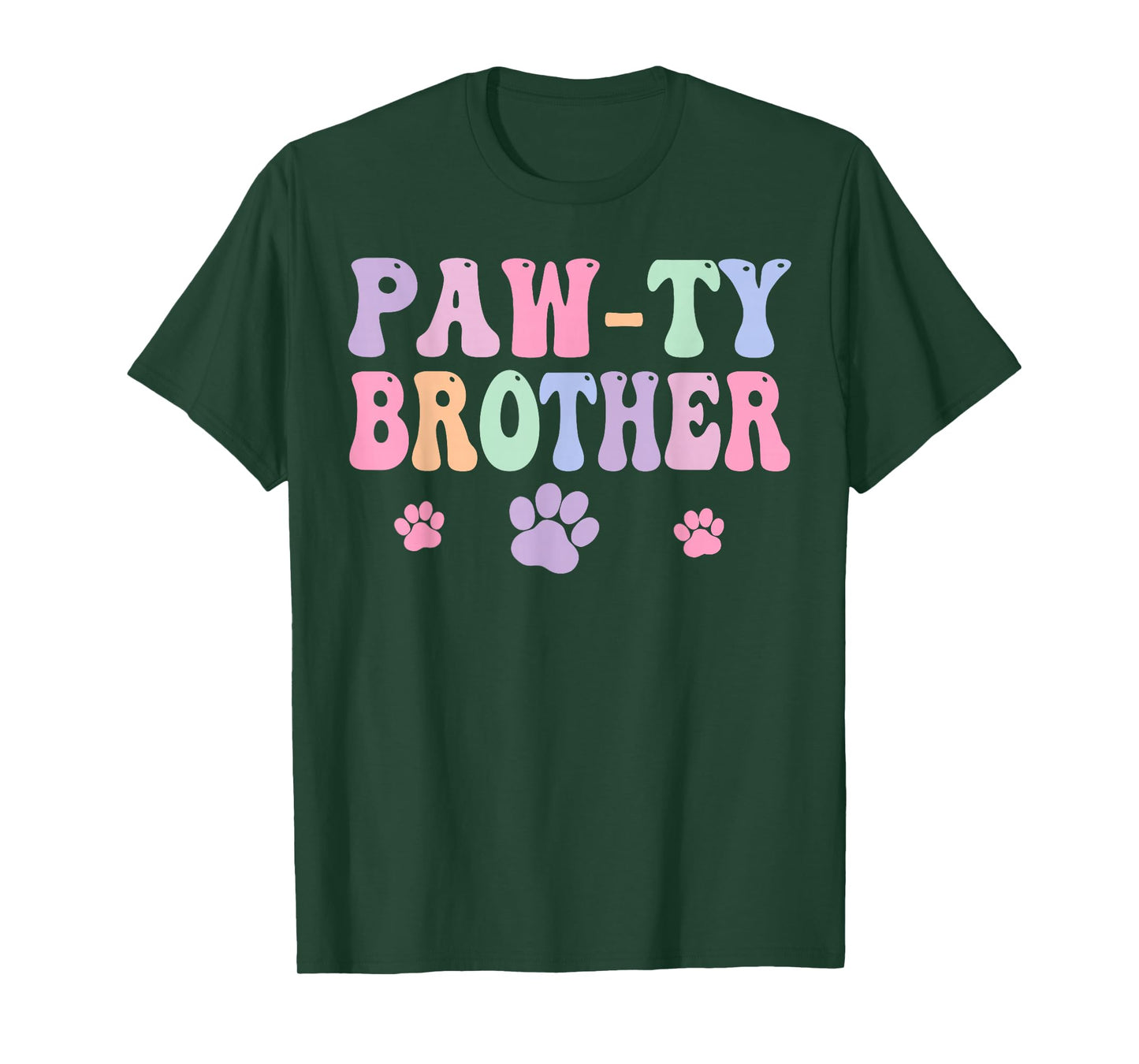 Let's Pawty Girl Brother Puppy Dog Party Birthday Girl T-Shirt
