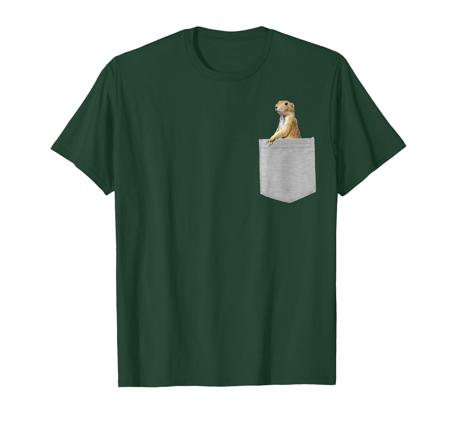 Animal in Your Pocket white Prairie Dog T-Shirt