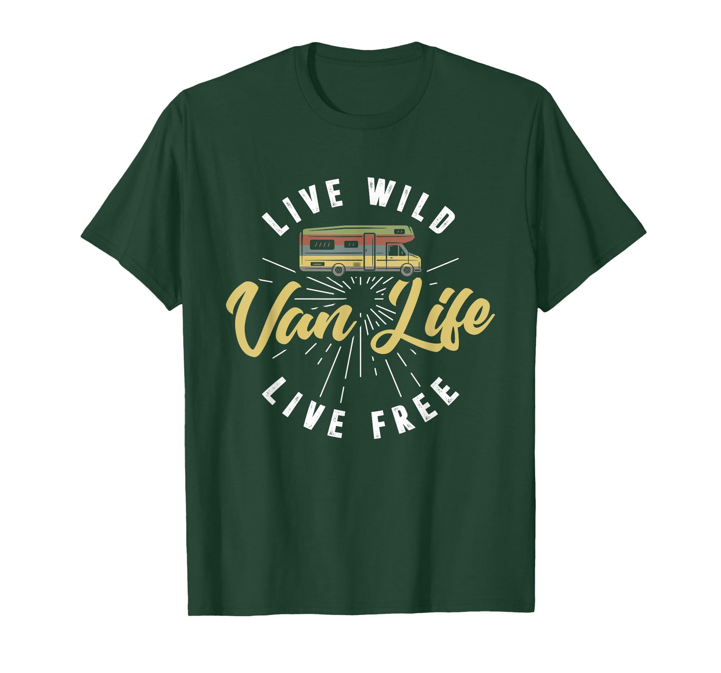 Van Life Retro Vintage Van Dwellers T-Shirt