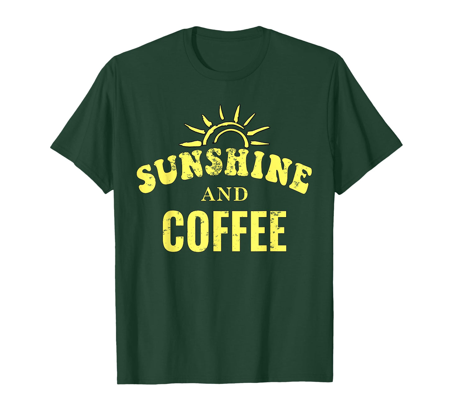 Coffee Lovers | Sunshine and Coffee Retro Style Mothers Day T-Shirt