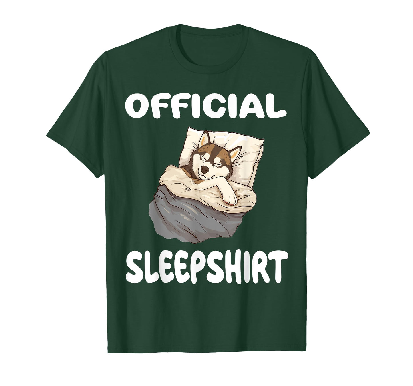Siberian Husky Dog Official Sleepshirt Pajamas Nightgown Men Women Girls Kids T-Shirt