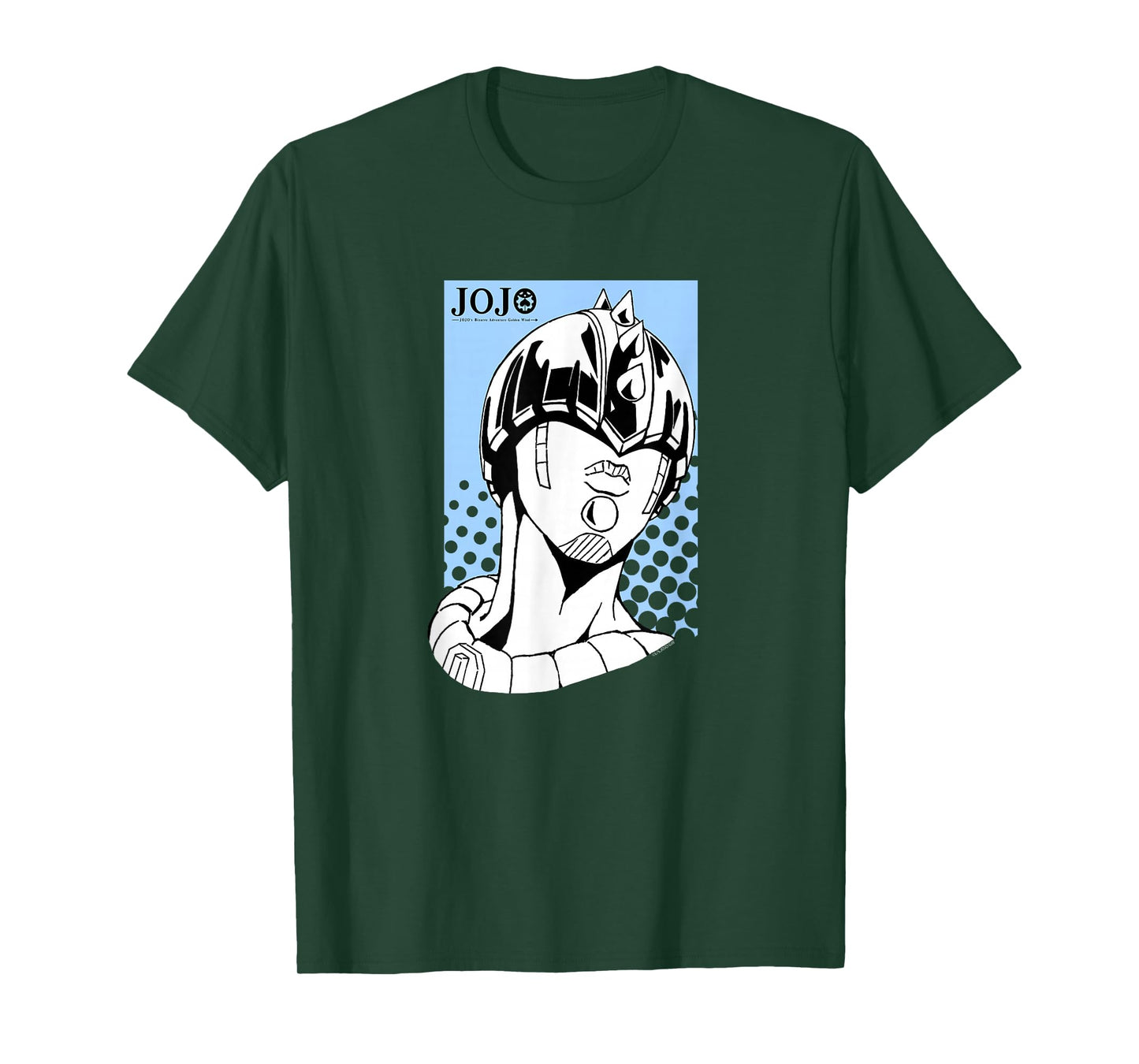 JoJo's Bizarre Adventure Zipper Man Head with Logo Anime T-Shirt
