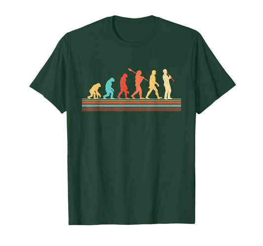 Evolution Of Clarinet Player - Marching Band Player T-Shirt