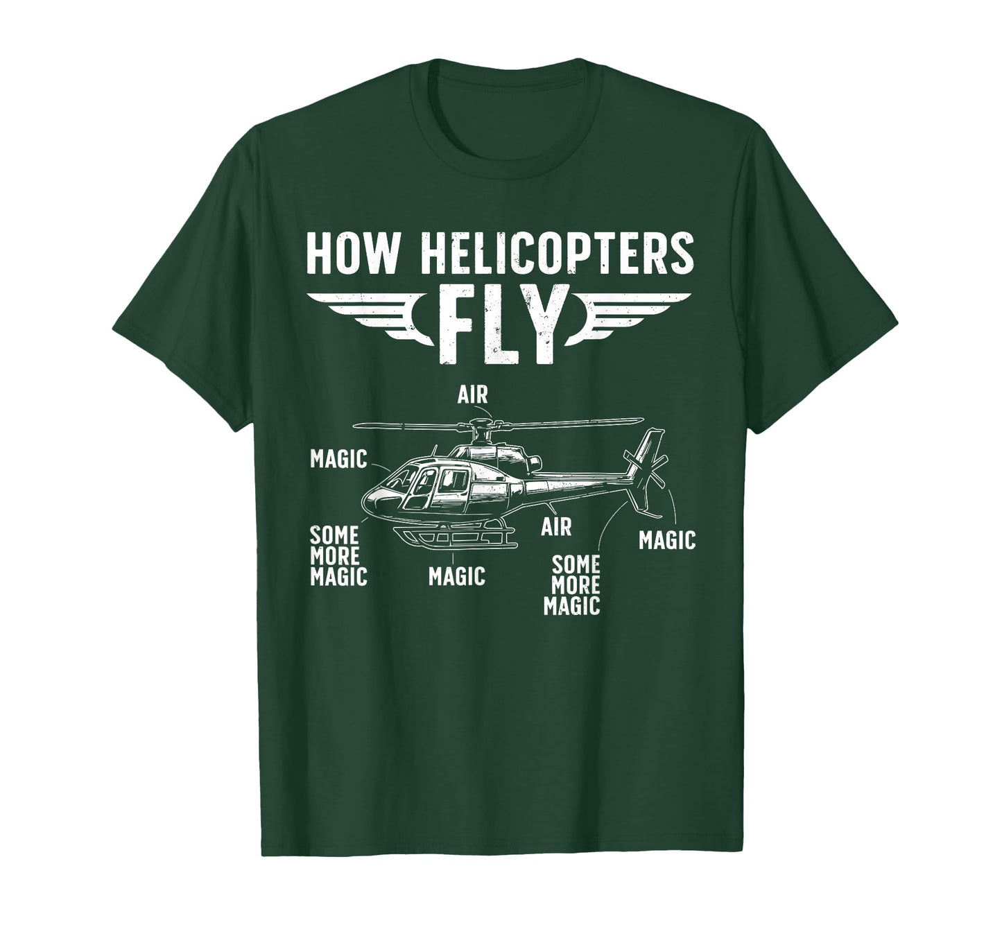 Cool Helicopter Design for Men Women Kids Helicopter Pilot T-Shirt
