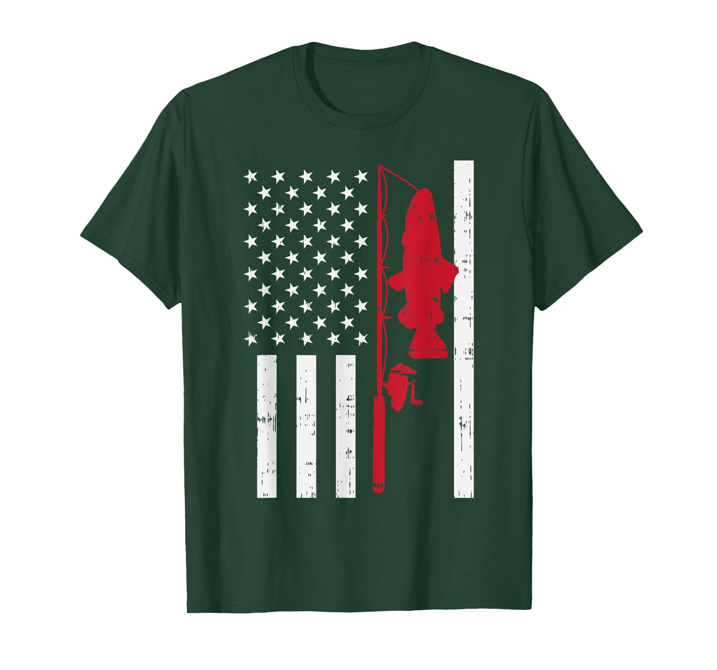 Red Line Flag Fish Firefighter Fishing Patriotic Angler Gift T-Shirt for Women Girls Kids Men