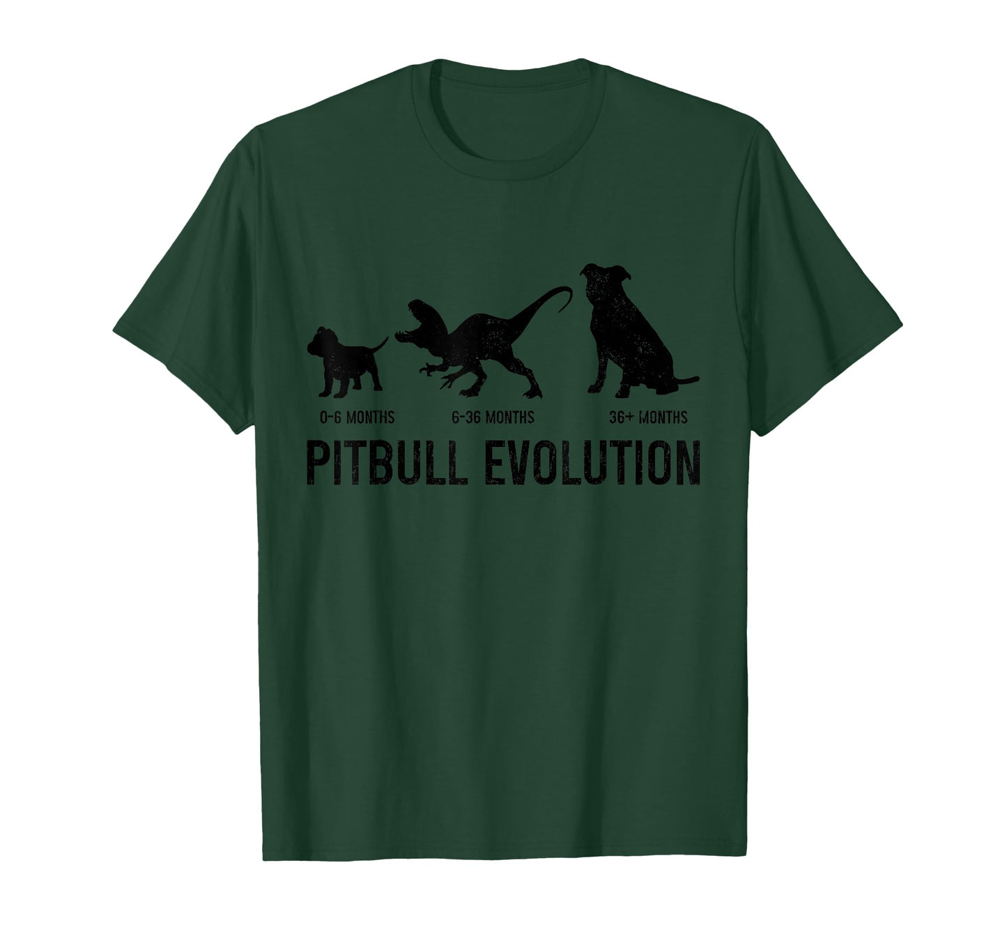Pitbull Evolution Funny Dog Lover Puppy Pitbull Mom Dad T-Shirt