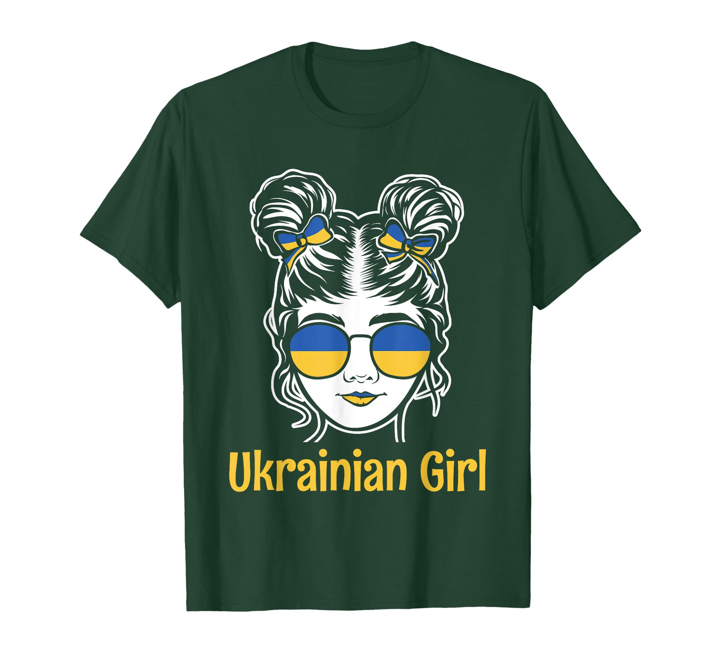 Ukrainian Girl Flag Symbol Love Support Ukraine Country Gift T-Shirt