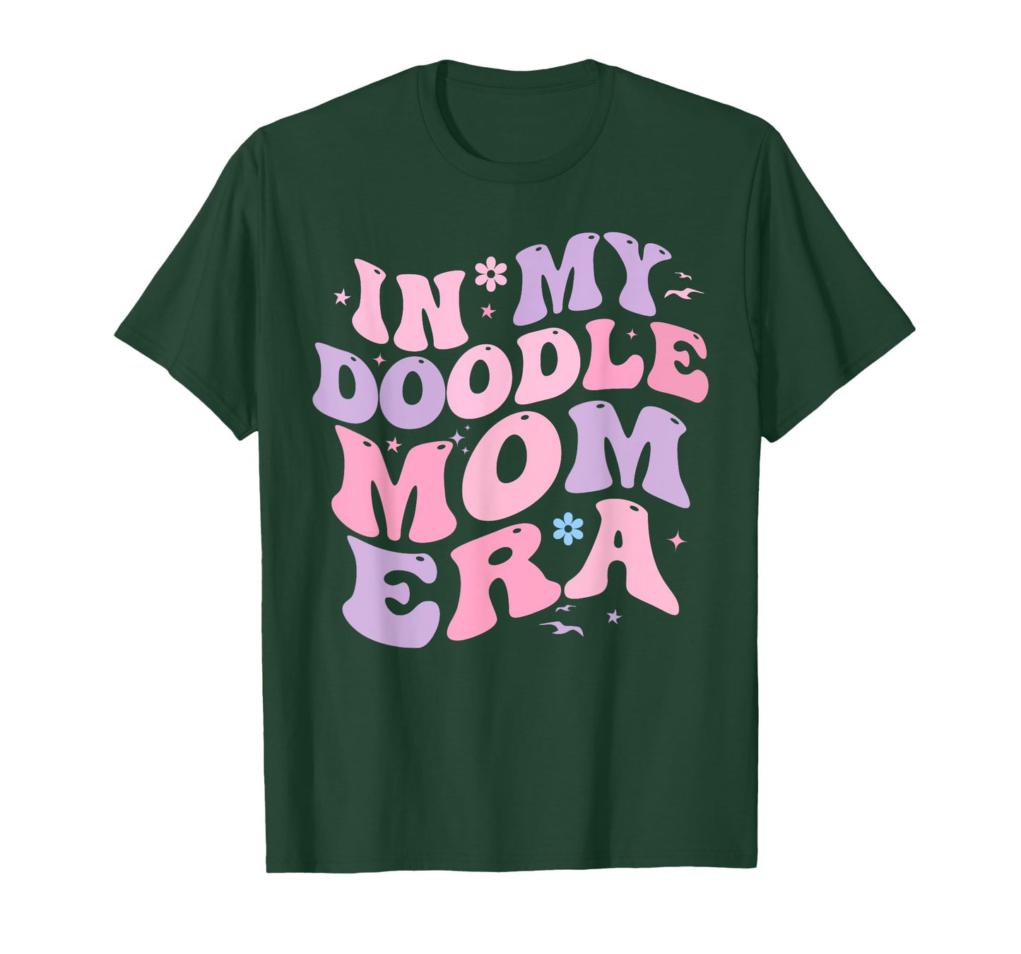 In My Doodle Mom Era Retro Funny Doodle Owner Doodle Mama T-Shirt