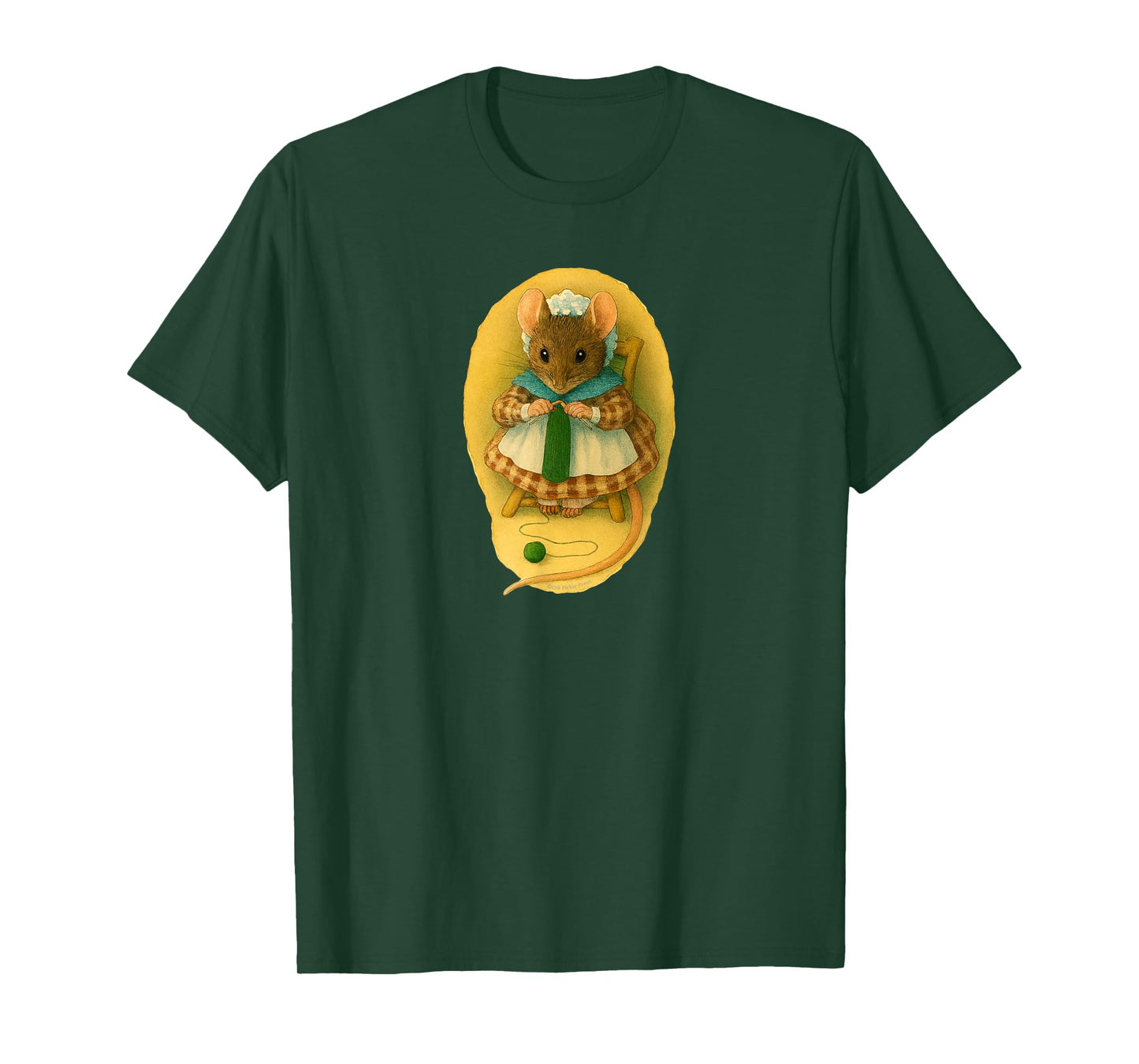 Knitting Mouse, Creative Knitter’s Home Needlecraft Gifts T-Shirt