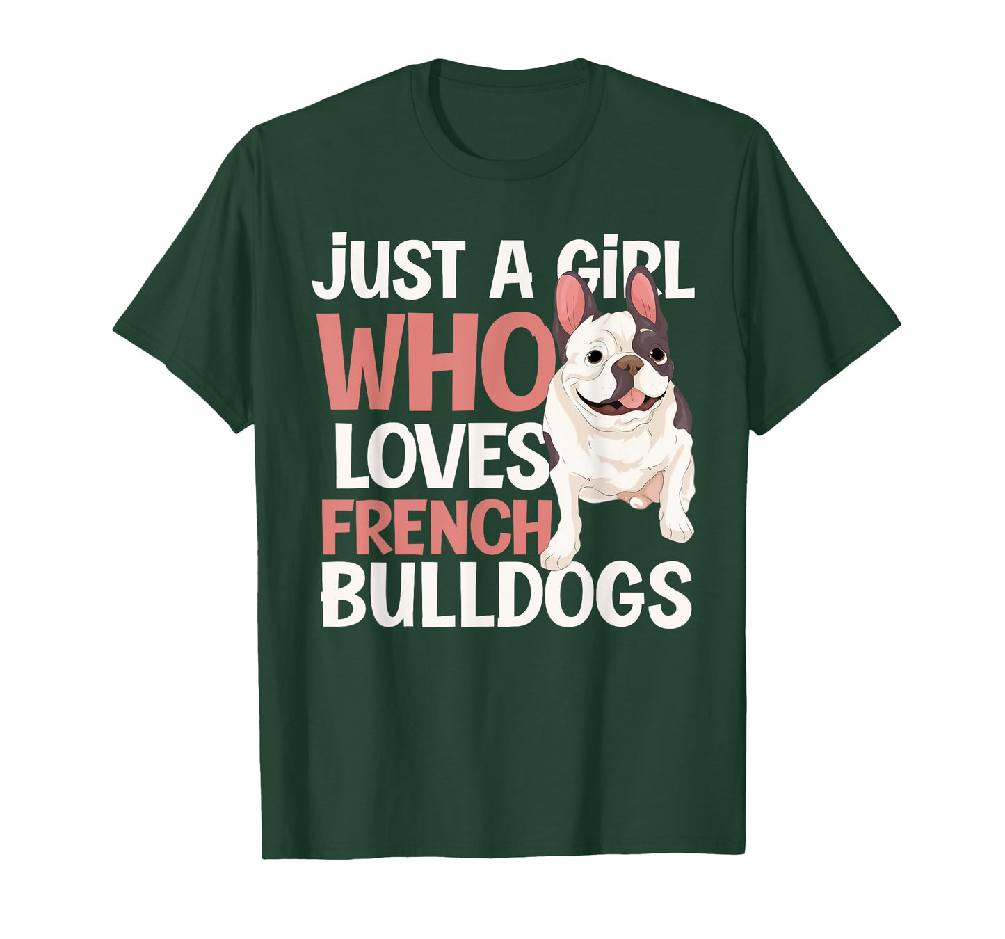 Cute Animal Pet Dog Frenchie Women Girls Gift French Bulldog T-Shirt