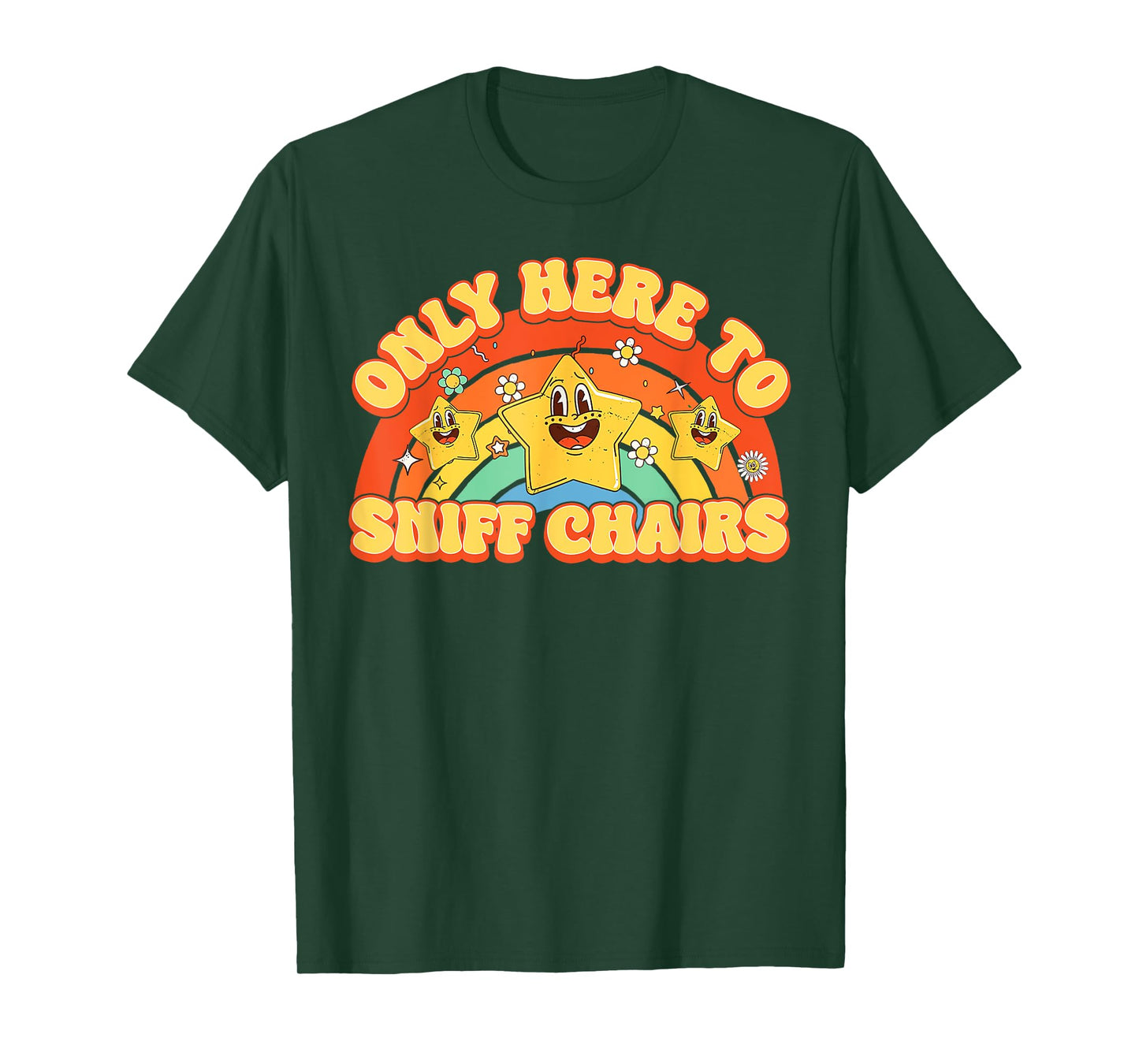 Funny Embarrassing Inappropriate Only Here to Sniff Chair T-Shirt