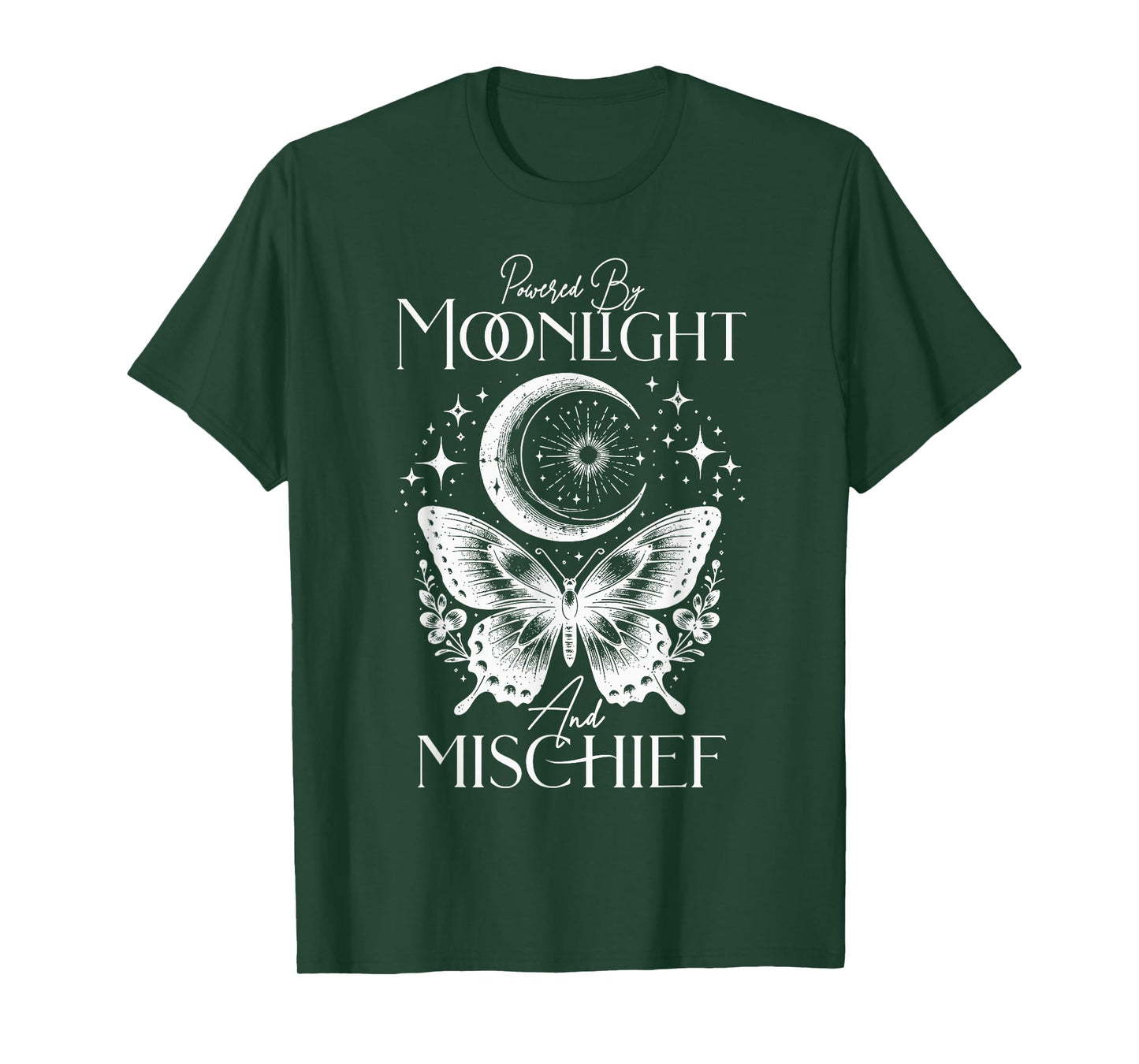 Butterfly Witchcore Powered by Moonlight and Mischief T-Shirt
