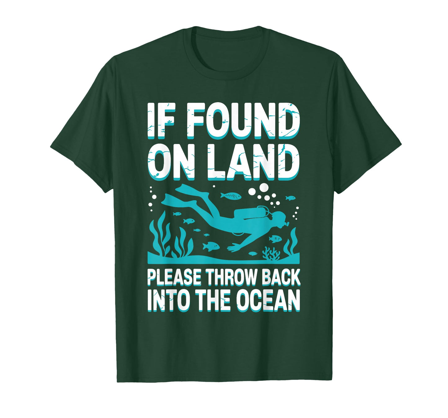 Funny Scuba Diving Art for Men Women Scuba Dive Scuba Diver T-Shirt