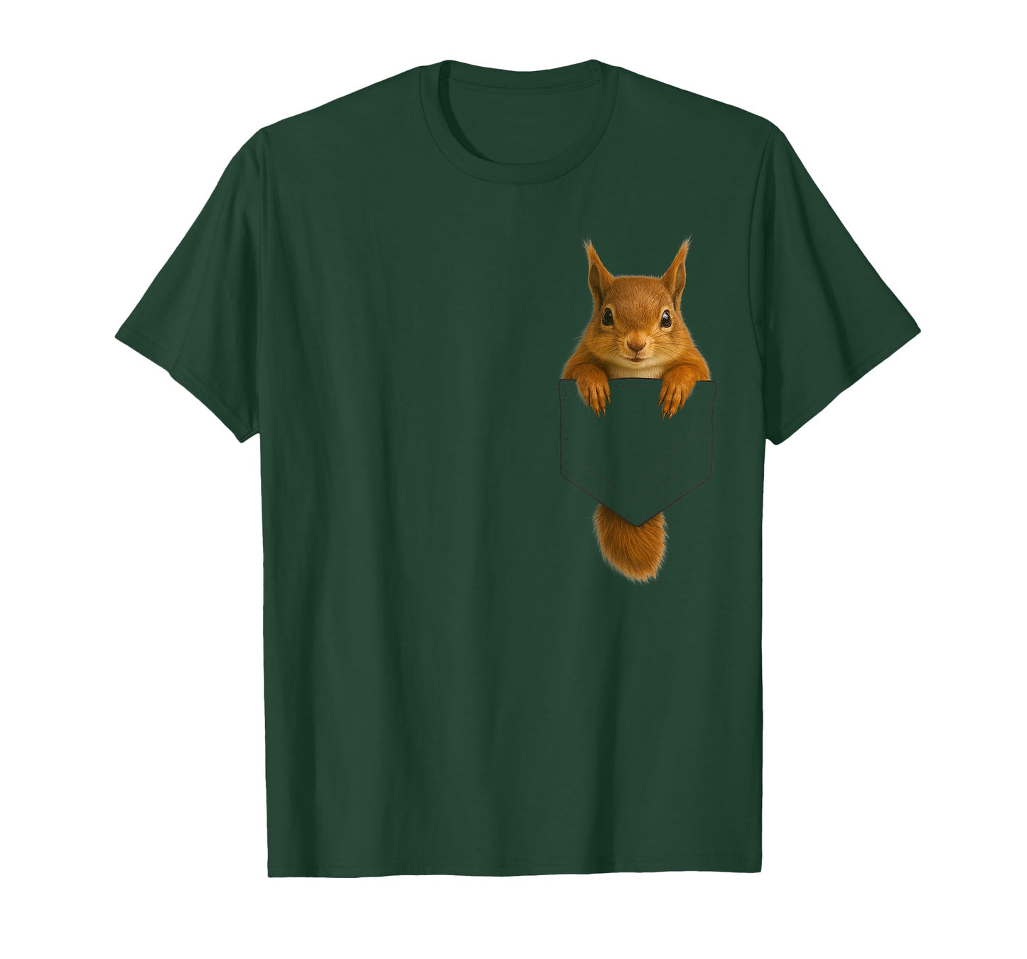 Cute Squirrel Pocket Funny Gifts For Men Women Teen Kid T-Shirt