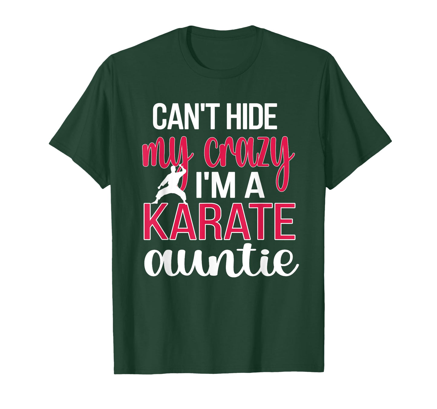 Funny Karate Aunt Proud Karate Auntie T-Shirt