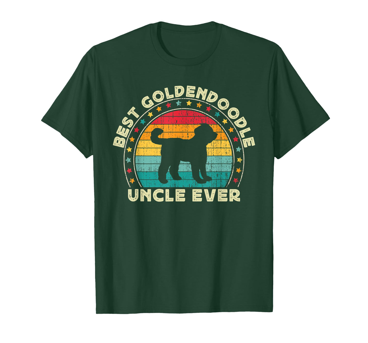 Mens Goldendoodle Uncle For Men Doodle Dog Uncle Father's Day Men T-Shirt