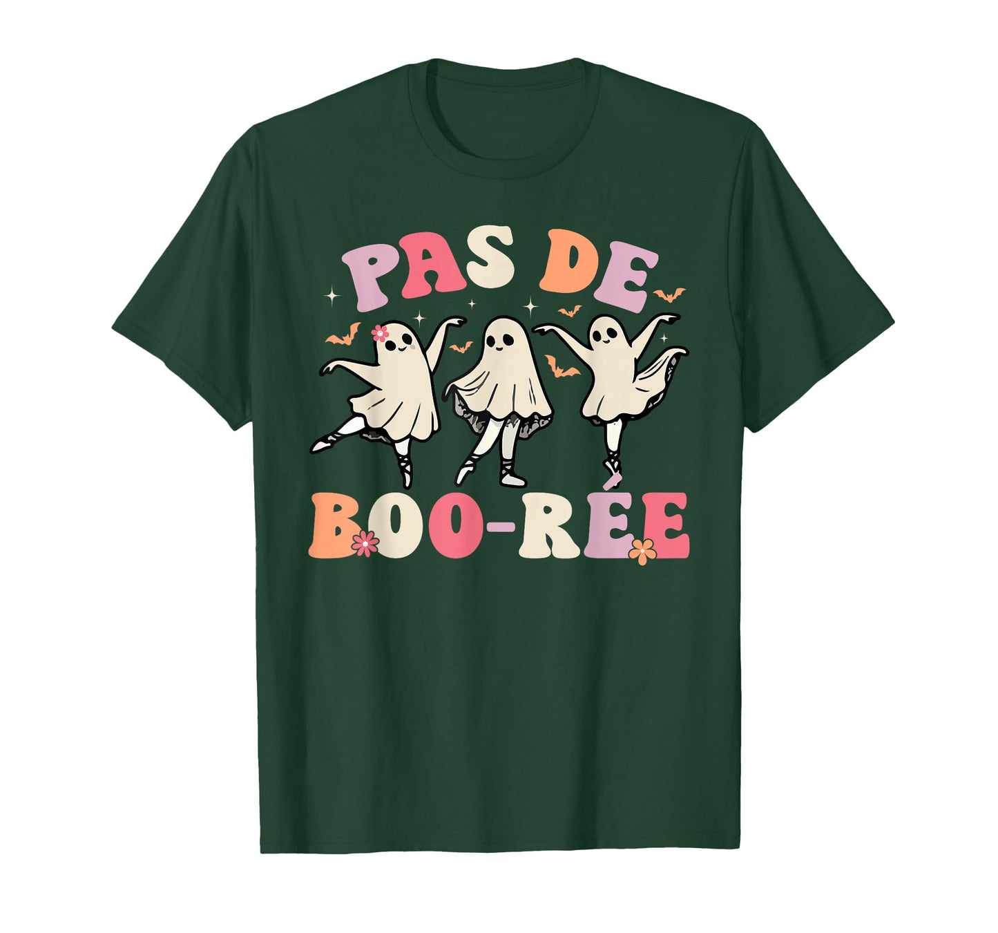 Pas de BOO-rée Ghost Ballet Dancer Halloween Dance Teacher T-Shirt