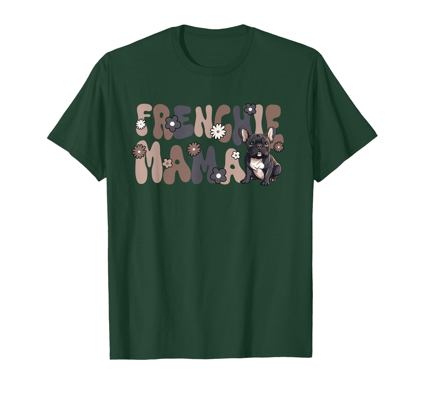 French Bulldog Groovy World's Best Frenchie Mama T-Shirt