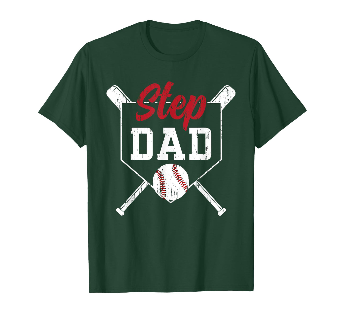 Baseball Step Dad Of A Baseball Player Stepfather T-Shirt