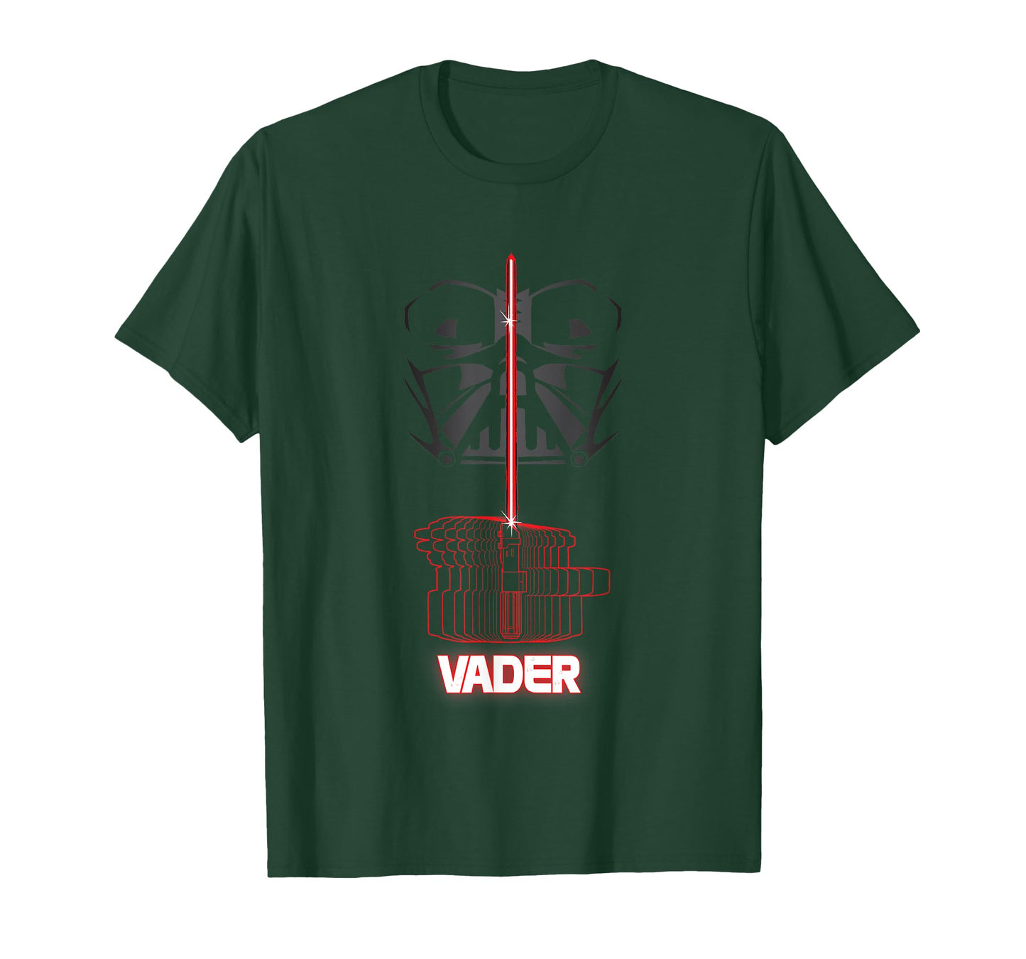 Star Wars Iconic Darth Vader Light Saber Big Chest Portrait T-Shirt