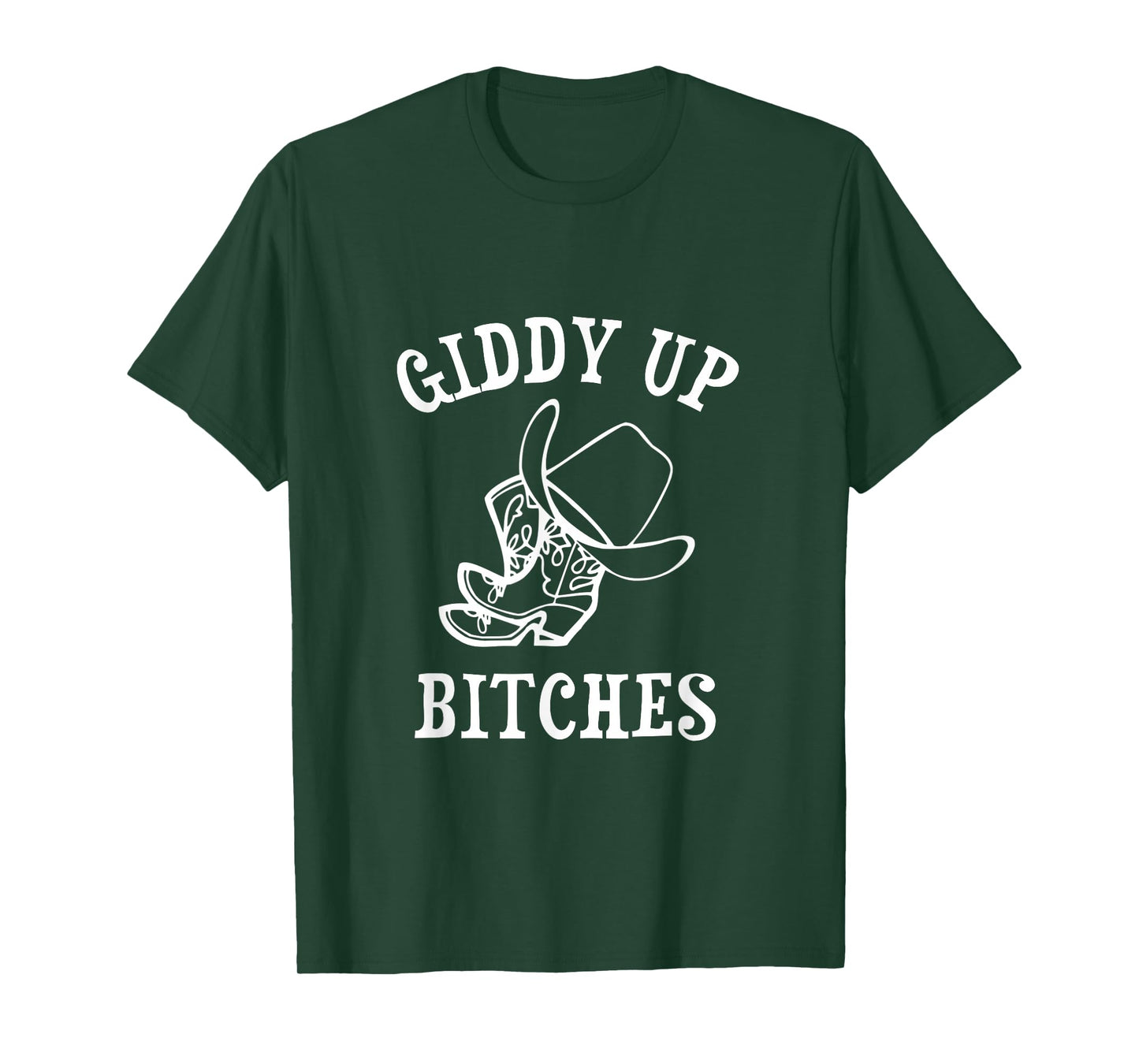 Giddy Up Bitches Funny Western Ranch Cowgirl Rodeo Howdy T-Shirt