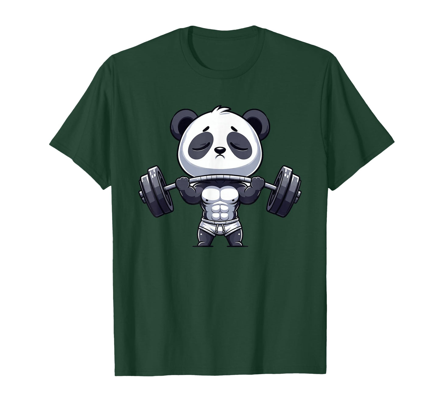 Weightlifting Panda Fitness Gym Workout Bodybuilder Panda T-Shirt