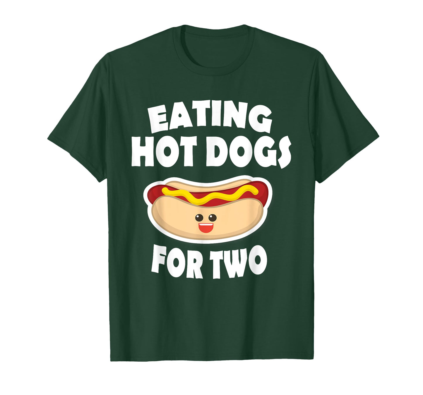 Eating Hot Dogs For Two Pregnant Funny Shirts Mom To Be T-Shirt