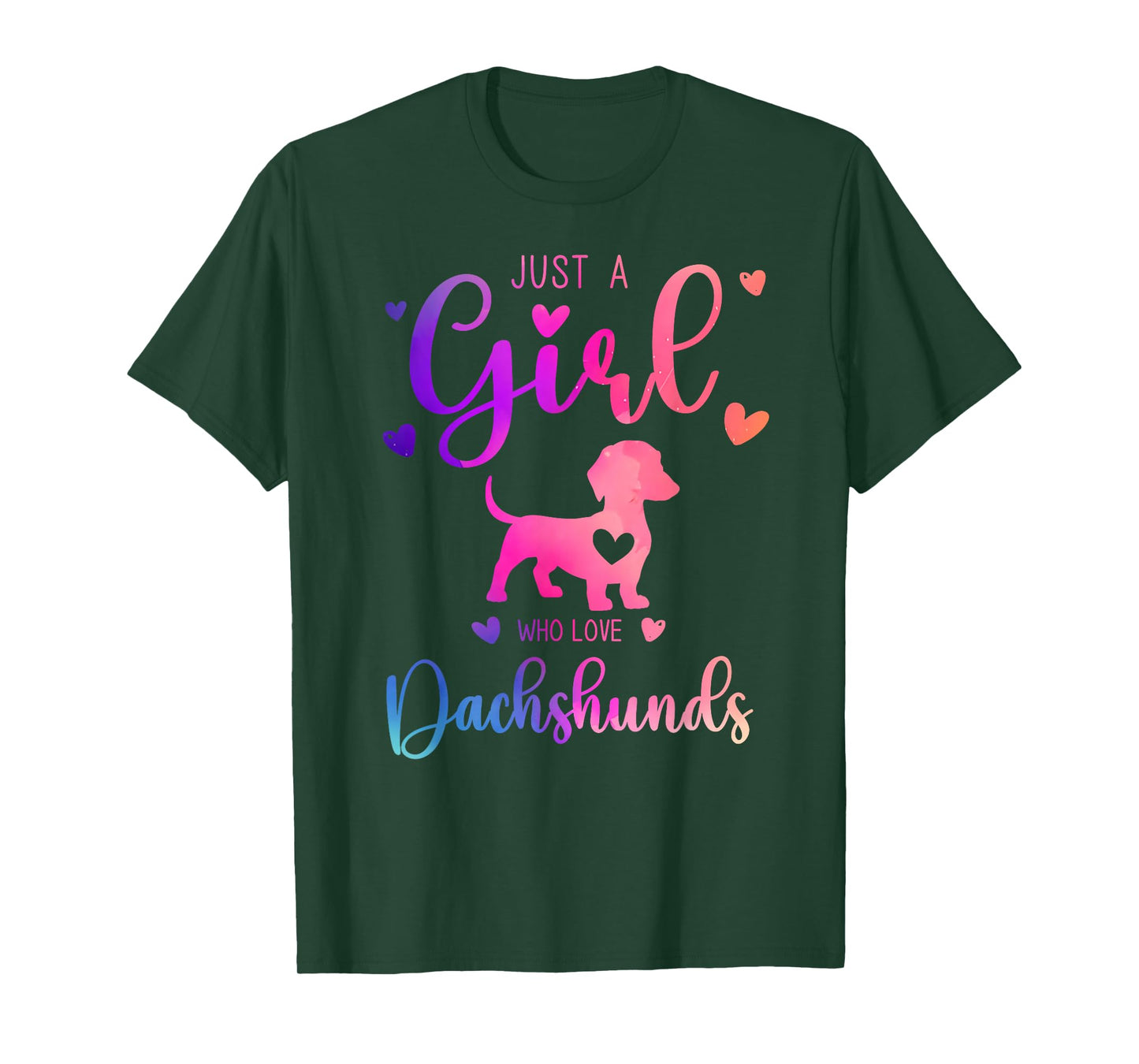 Just a Girl Who Loves Dachshunds Dress for Women and Kids T-Shirt