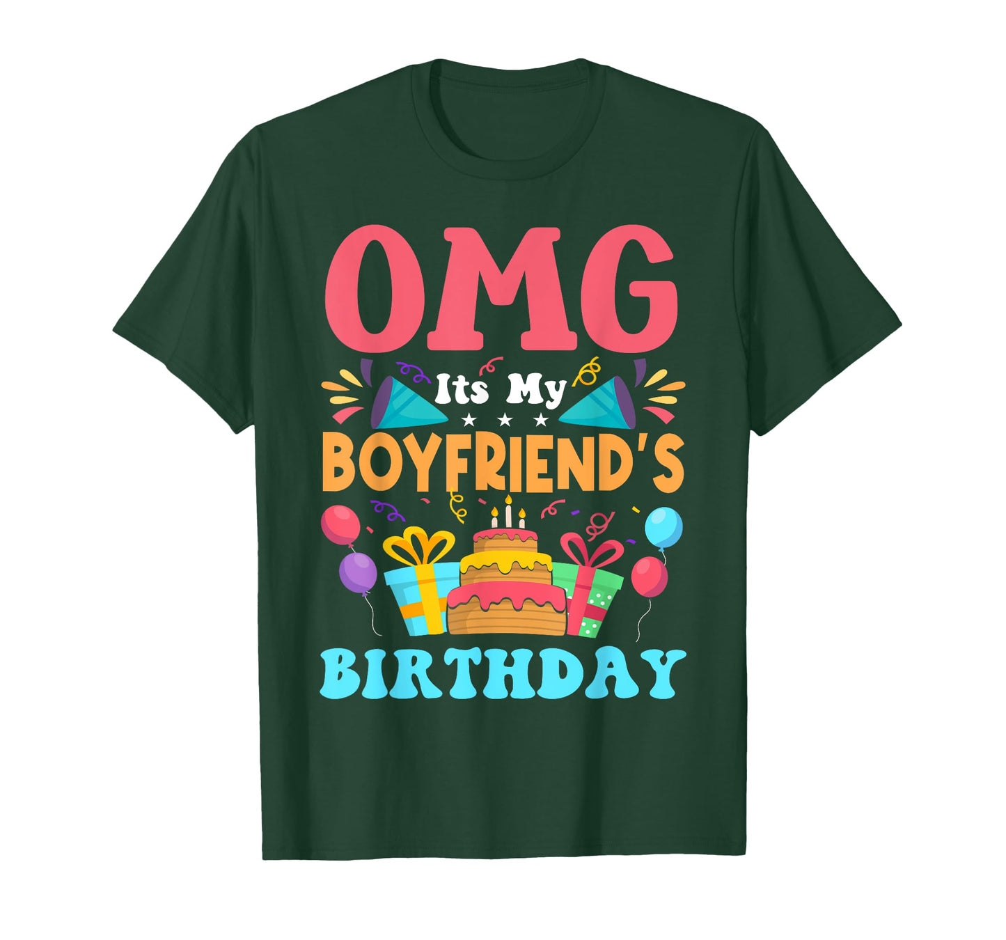 It's My Birthday Boyfriend Gift Family Happy Birthday T-Shirt