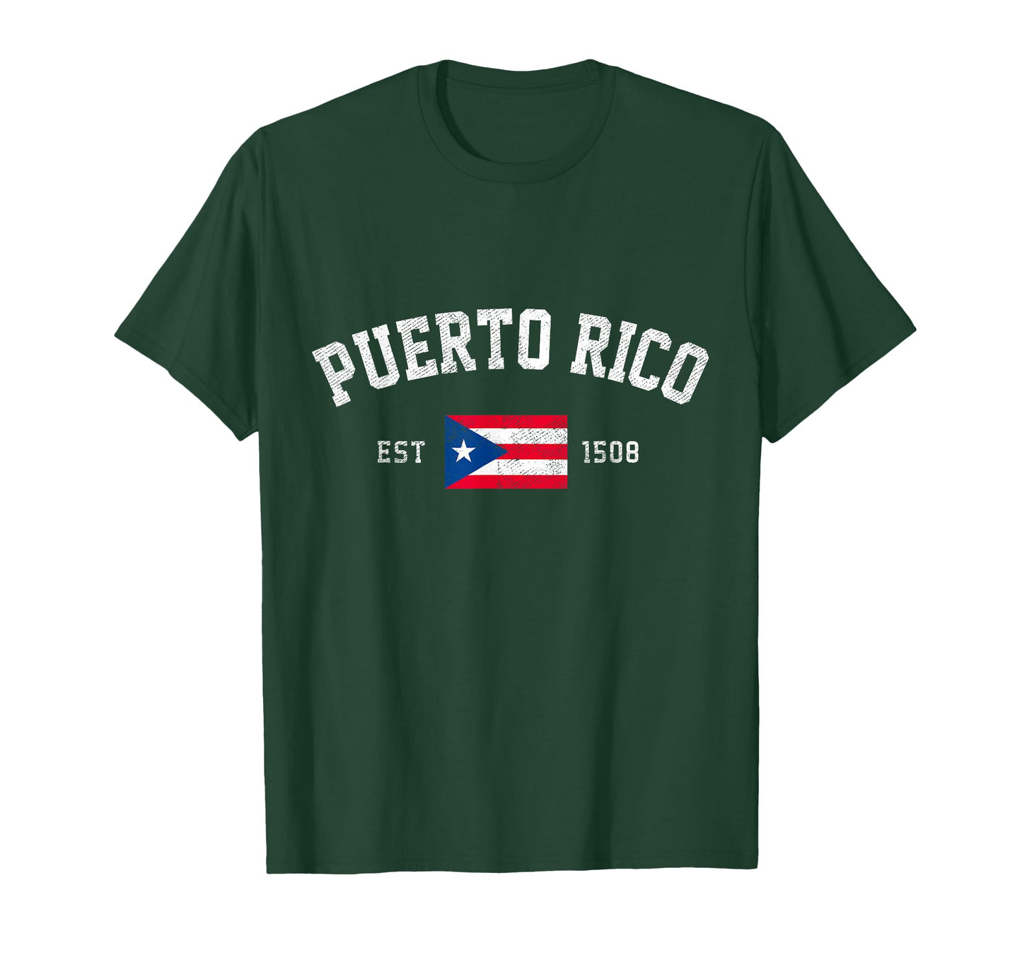Puerto Rico Est. 1508 Puerto Rican Flag Independence Day T-Shirt