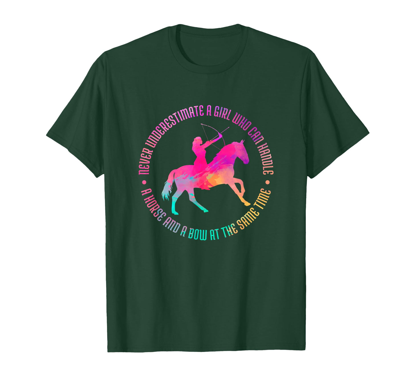 A Girl Who Can Handle A Horse And A Bow - Mounted Archery T-Shirt