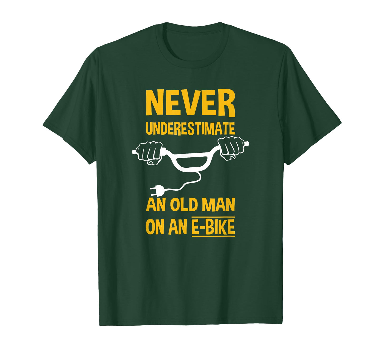 An Old Man On An E-Bike Funny T-Shirt