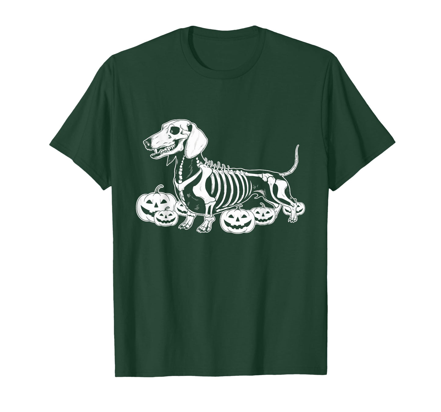 Dachshund Skeleton Birthday Halloween Dog Mens Womens Kids T-Shirt