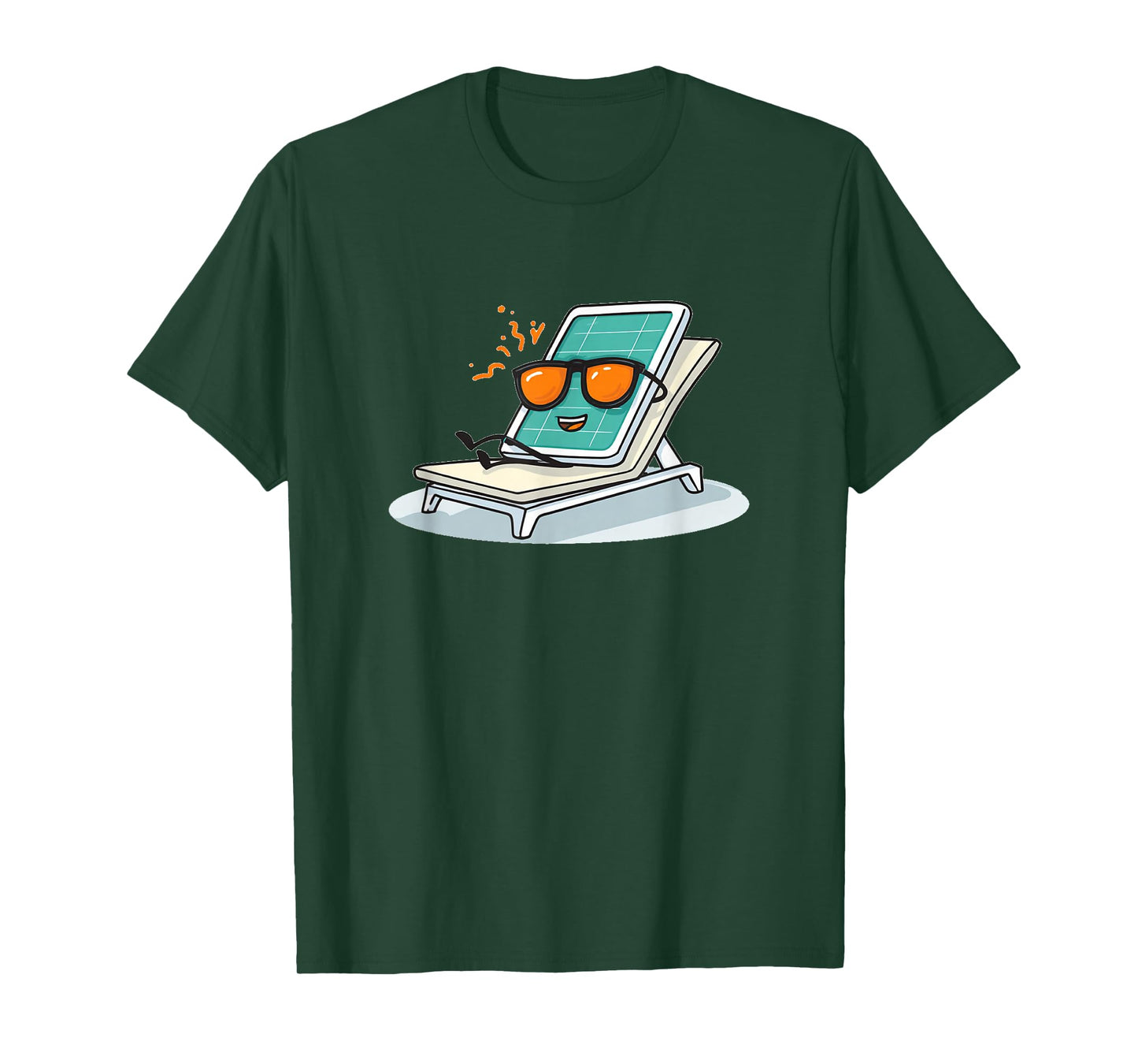 Chilling Solar Panel in The Sun Costume for Sunbath Lovers T-Shirt