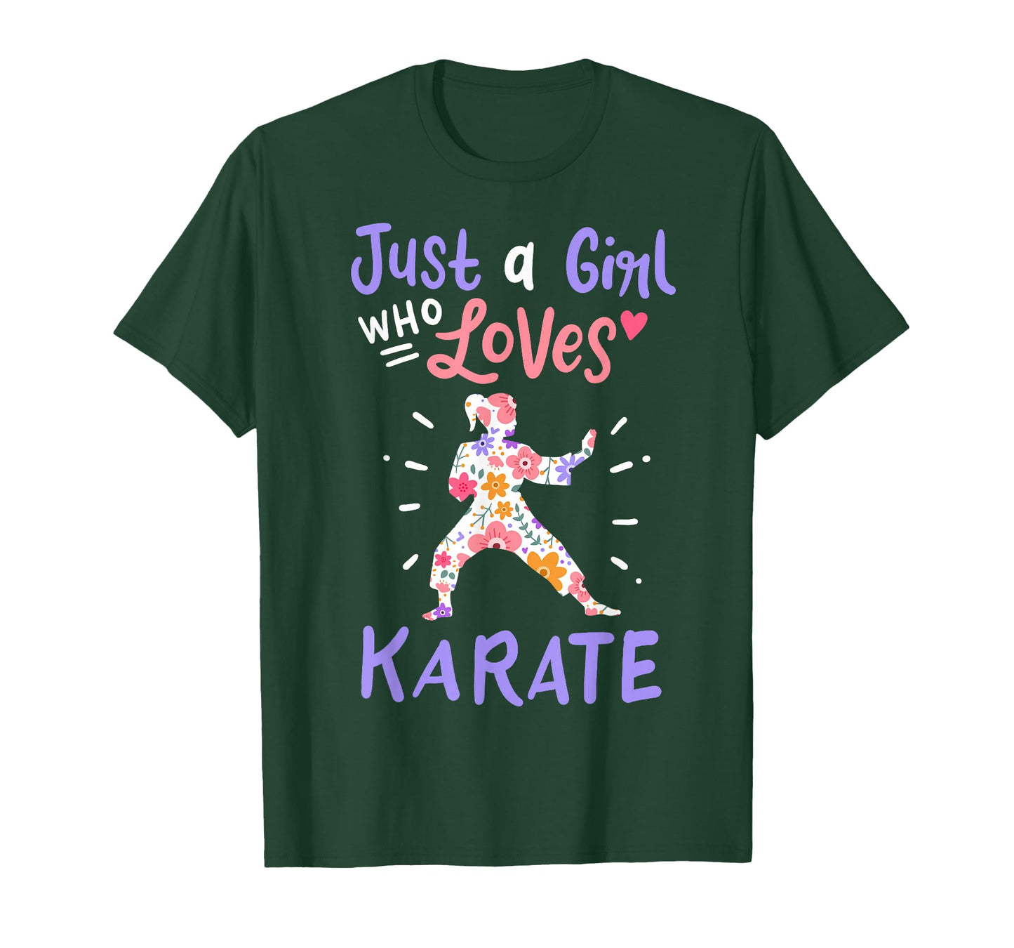 Karate Just A Girl Who Loves Karate Gift T-Shirt Small