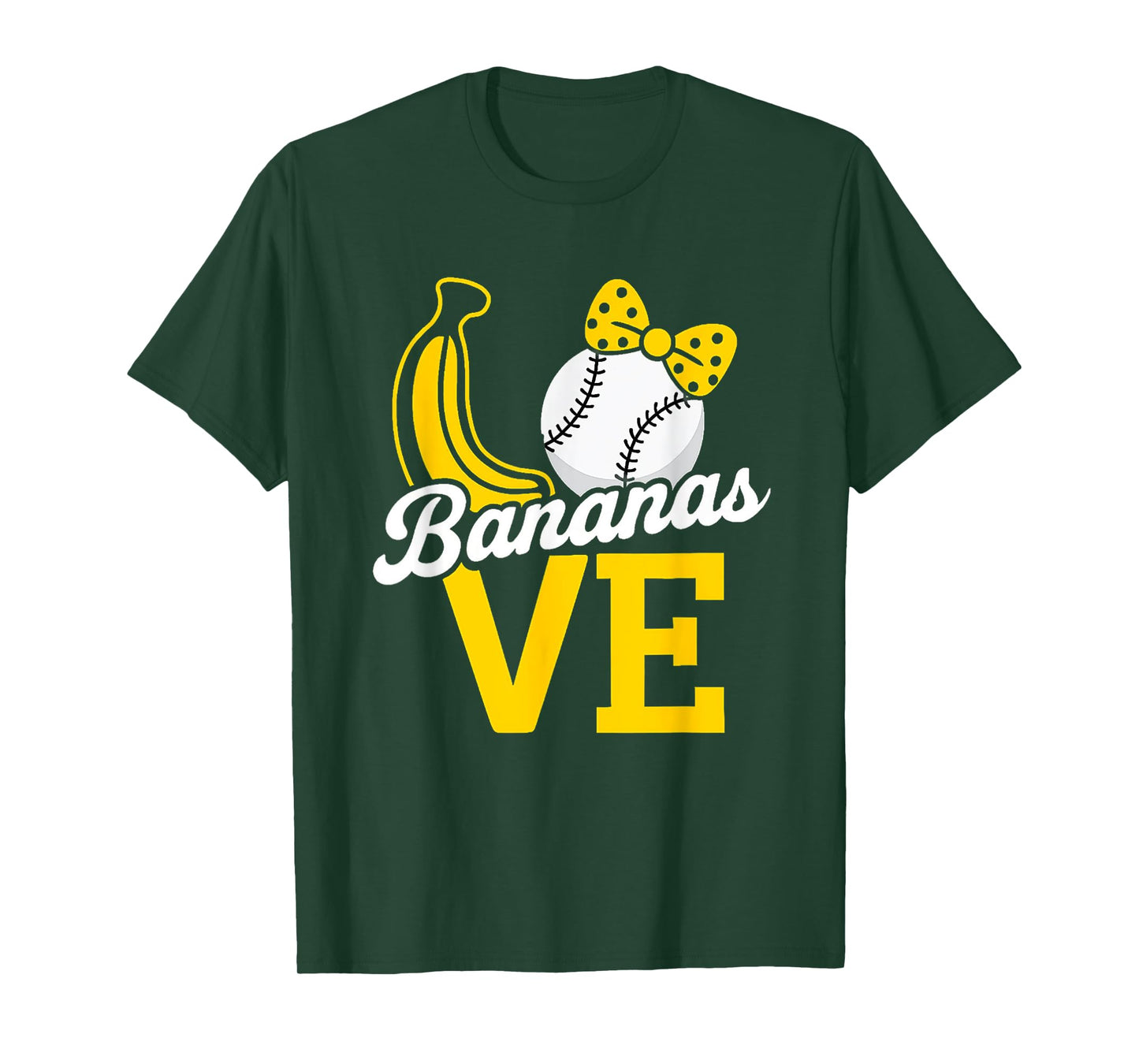 Love Banana Design Fruit Lover & Funny Banana Baseball T-Shirt